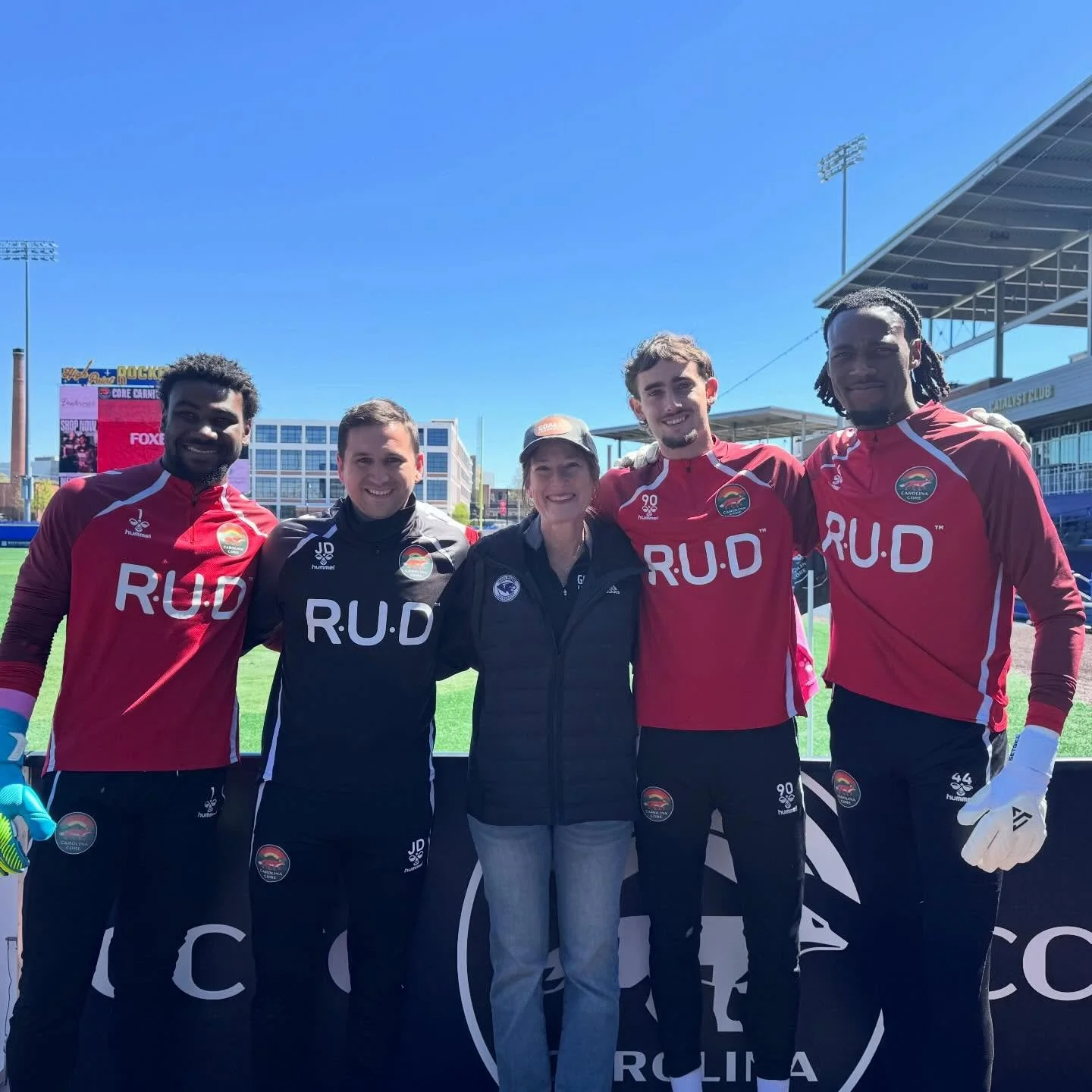 The goalkeeping community truly shows up for each other. Thank you to the Carolina Core FC goalkeeping group for gifting a special jersey to Annie B, Holden&rsquo;s mom and Goal 13&rsquo;s Executive Director. She felt so supported and is incredibly g