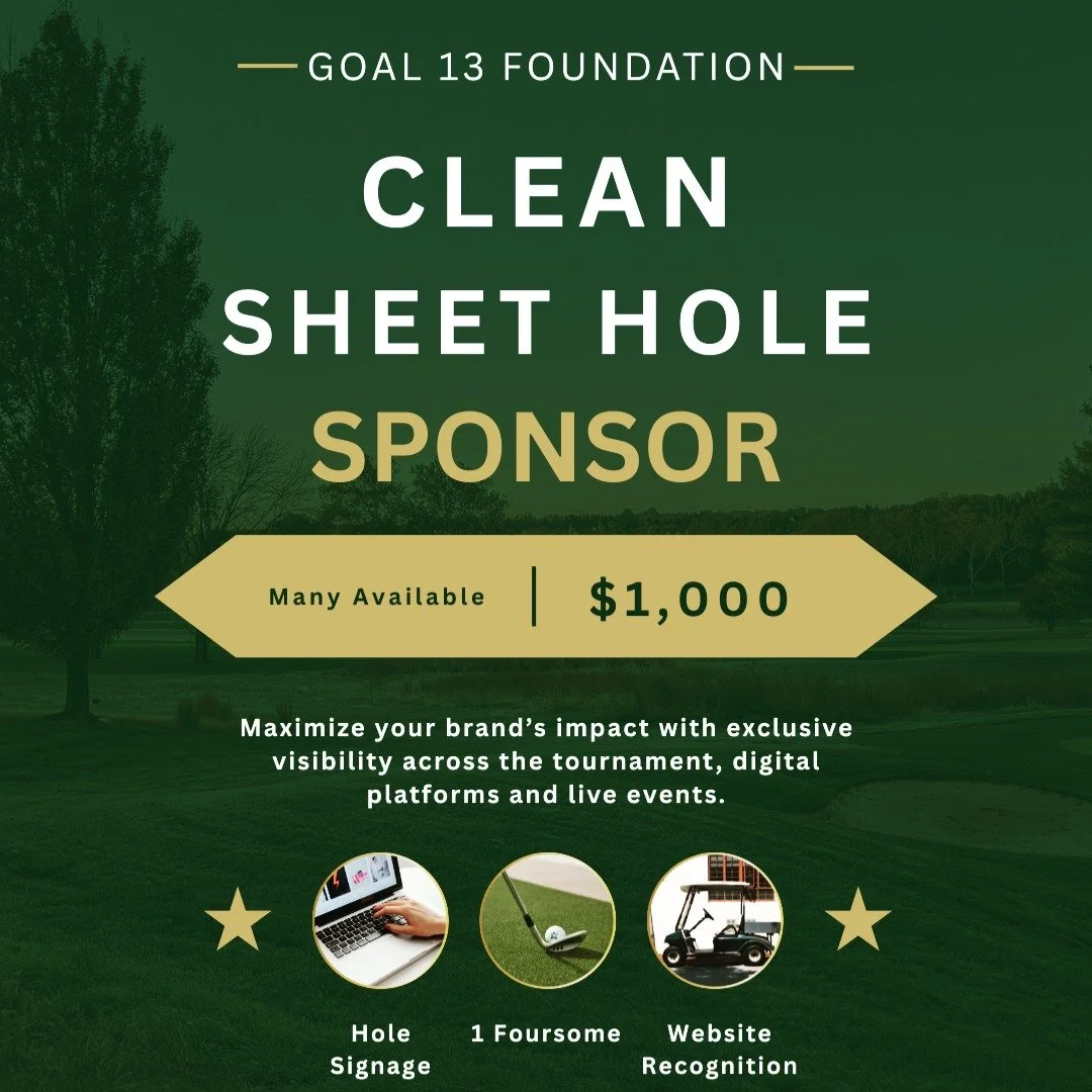 Become a Hole Sponsor for the 2nd Annual Holden Trent Goal 13 Foundation Golf Tournament!

Join us on October 30, 2026 at Bryan Park Golf &amp; Enrichment Center as we come together for a day of golf, fellowship, and purpose while supporting the miss