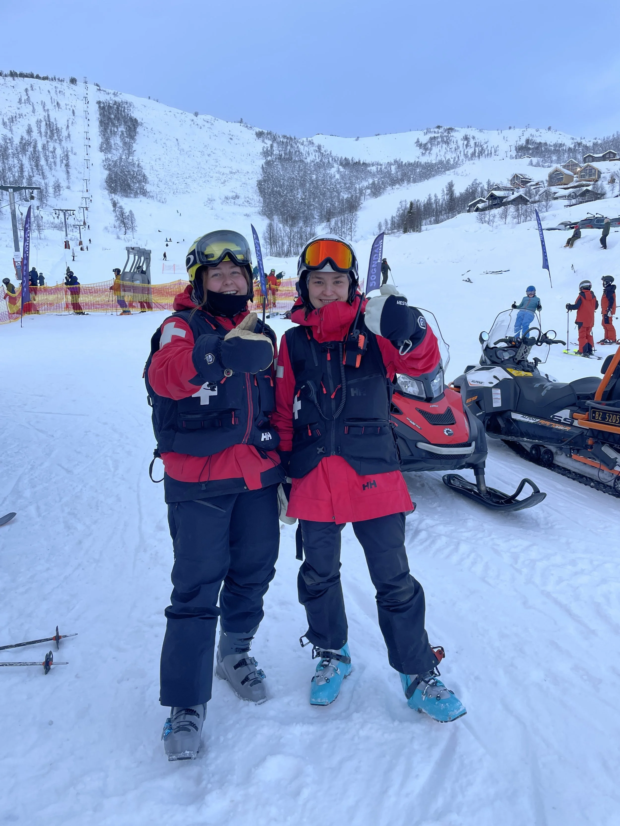 Our ski patrol is made up of students and locals. 