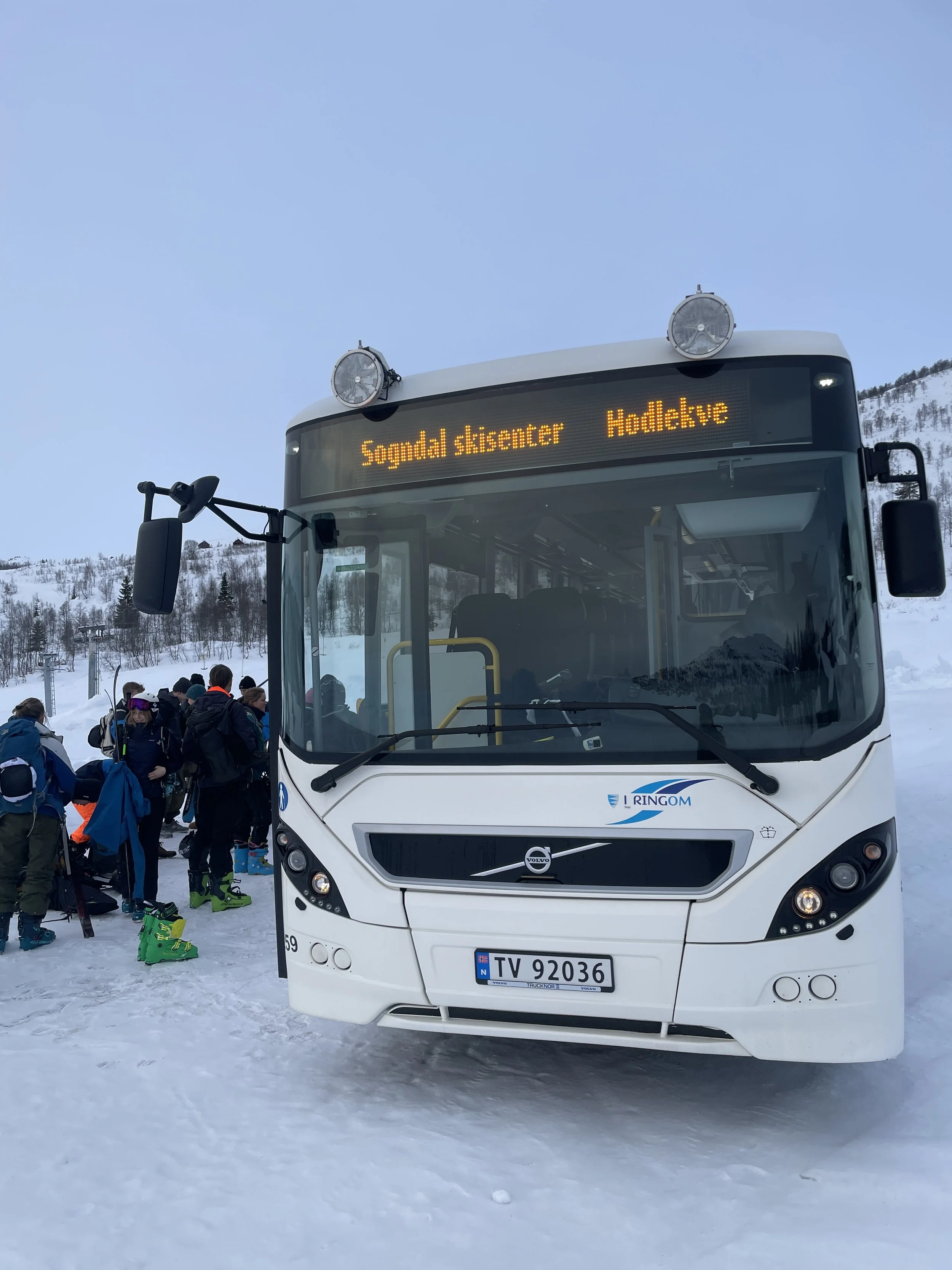 Ski bus on Saturday and Sunday