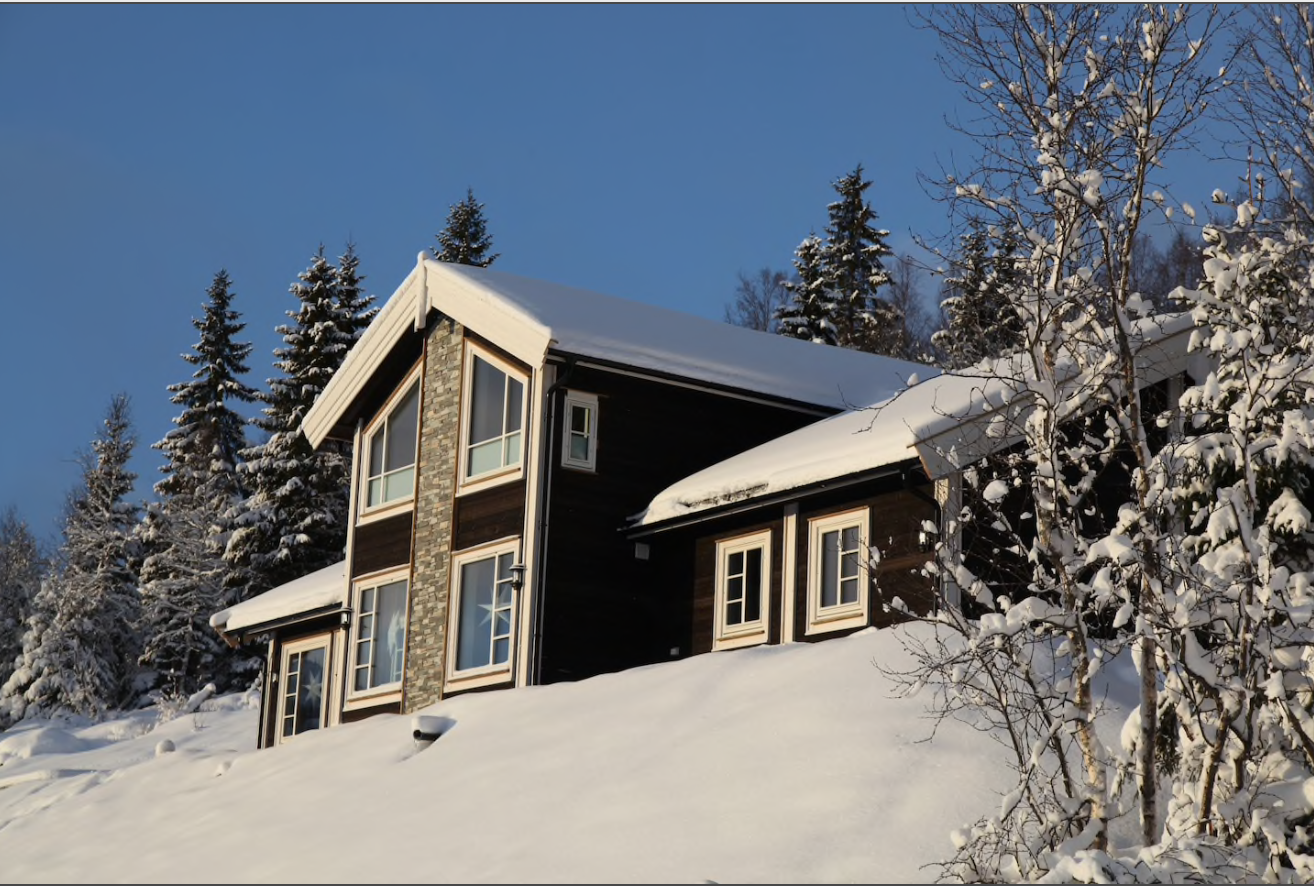 Book hytte i vinter