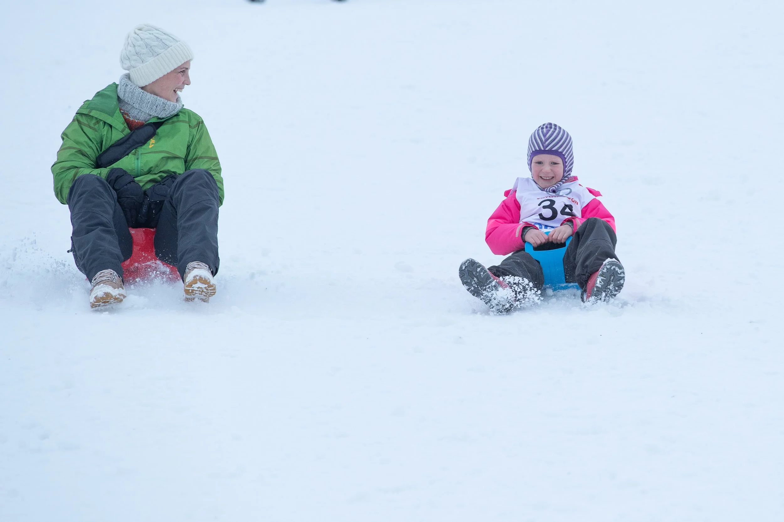 Fishing day in Malin sledding hill