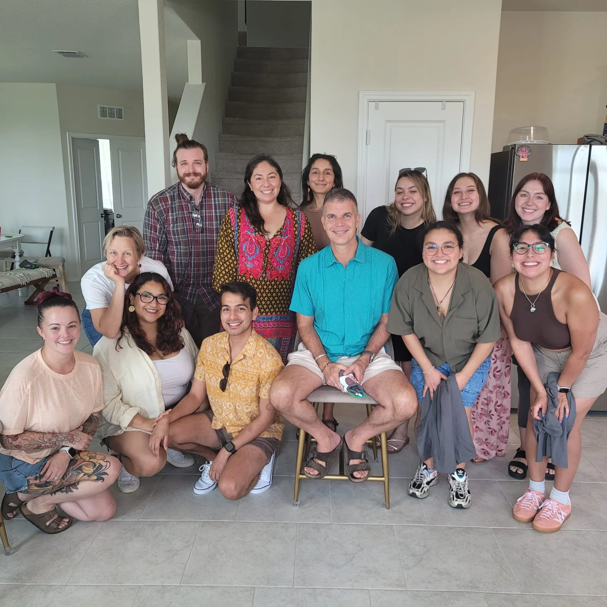 2024 Study Abroad Group to Oaxaca meet for a farewell dinner in honor of a cherished professor and mentor, Dr. Robertson.