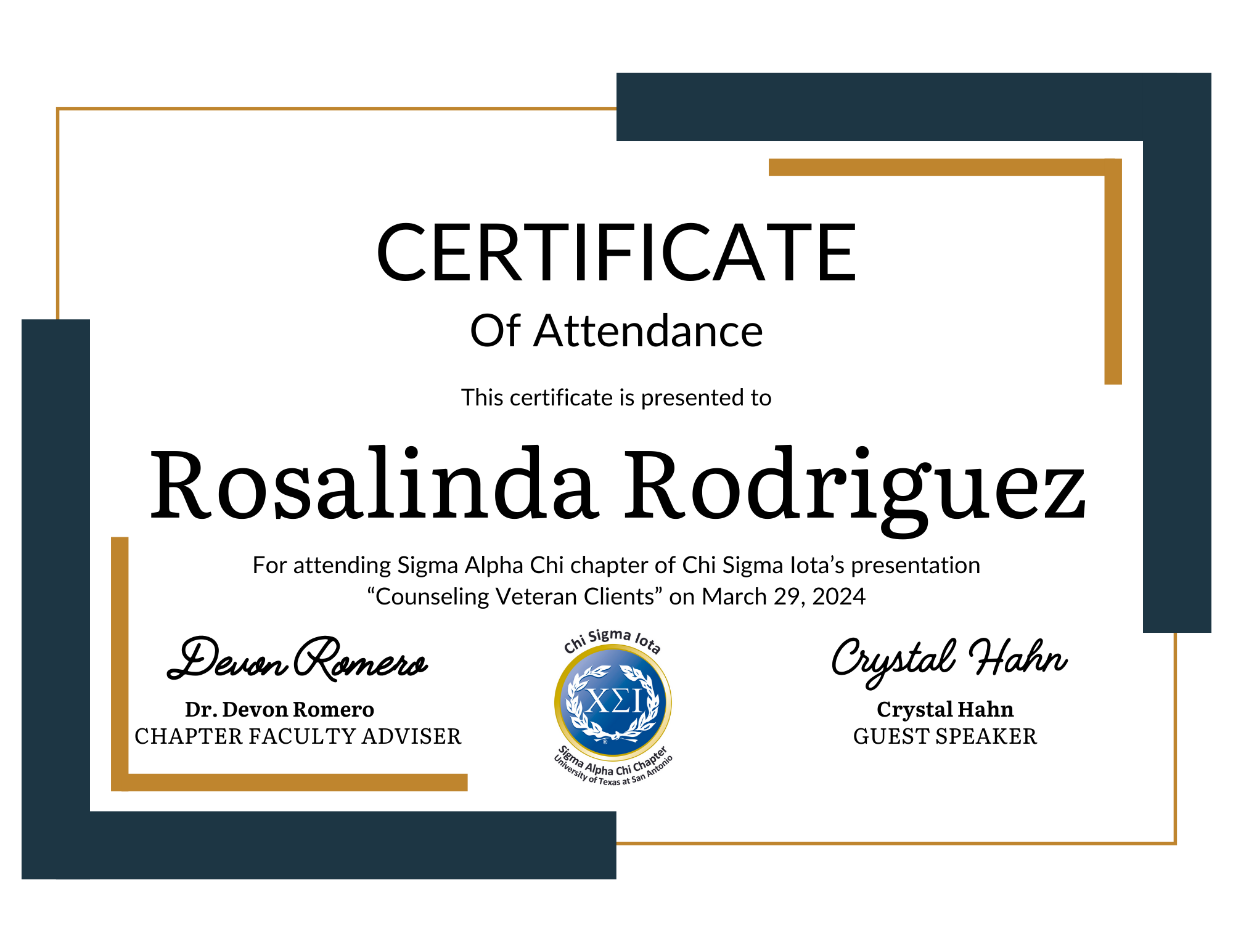 Counseling Veterans Certificate - Rosalinda Rodriguez.png