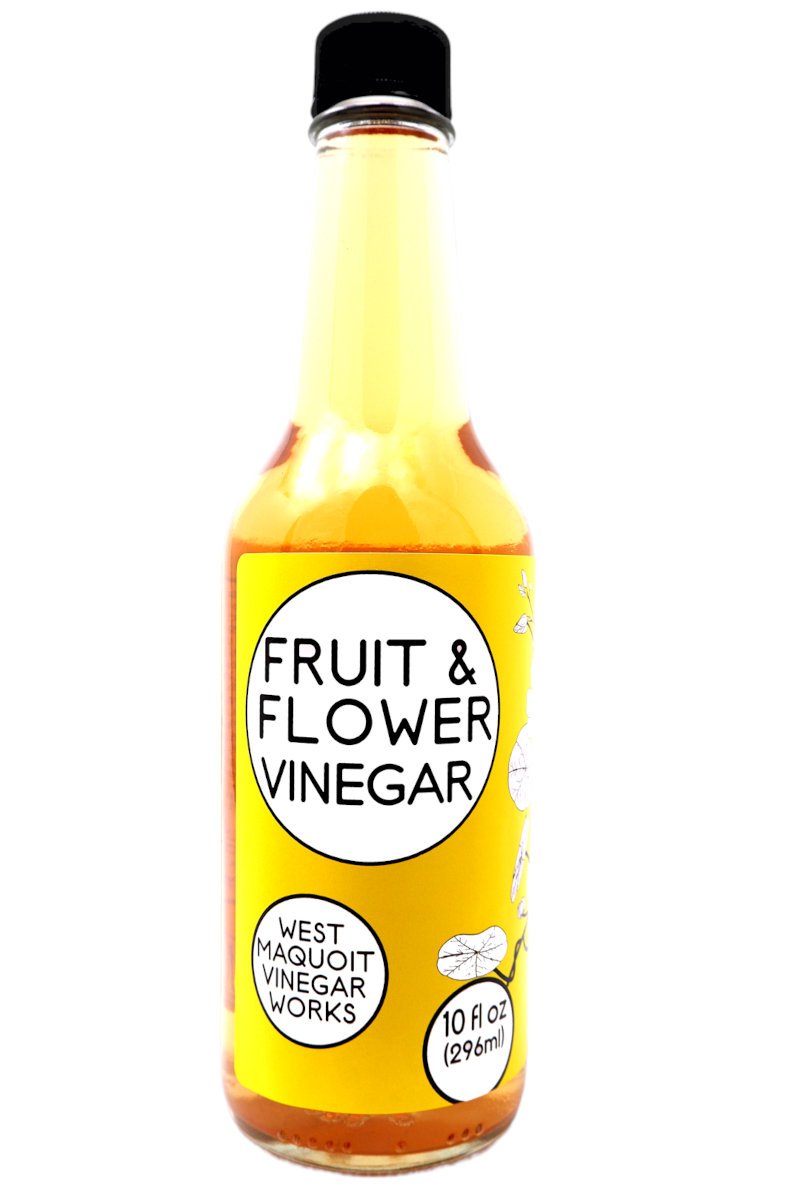 Fruit & Flower Vinegar – 10oz bottle, small-batch craft vinegar by West Maquoit Vinegar Works