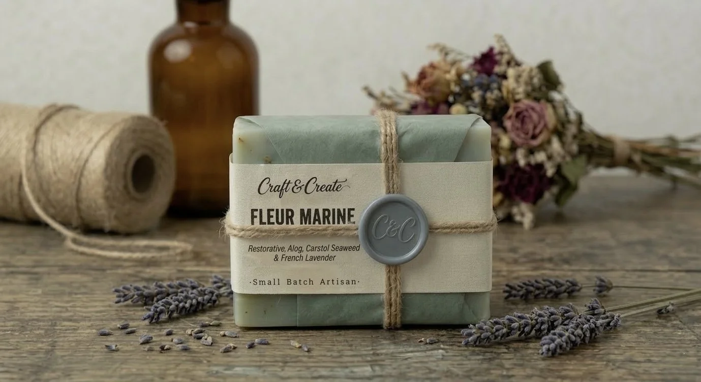 Fleur Marine Soap: Aloe, Seaweed & Rosemary