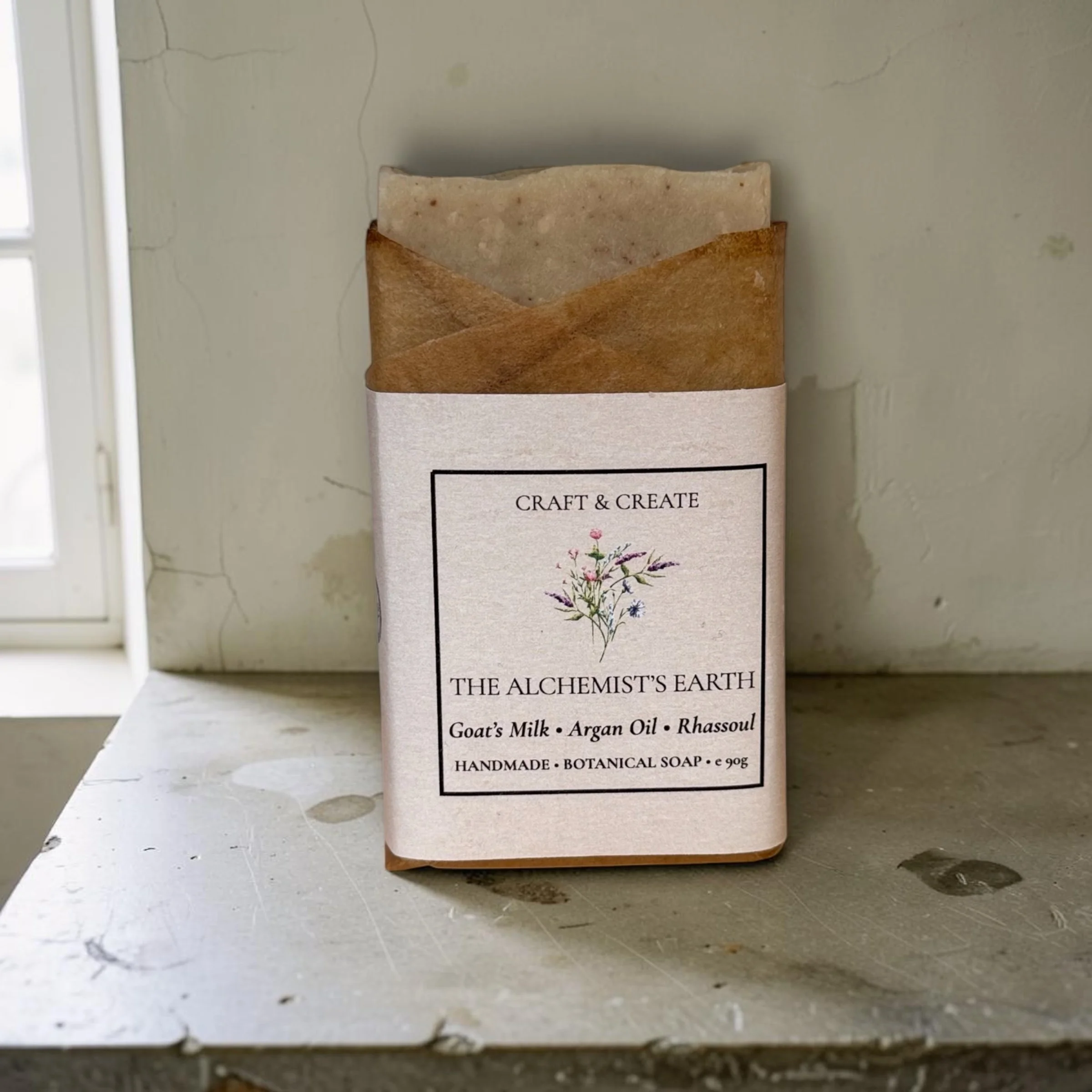 The Alchemist’s Earth | Natural Goats Milk, Argan & Rhassoul Soap Ba