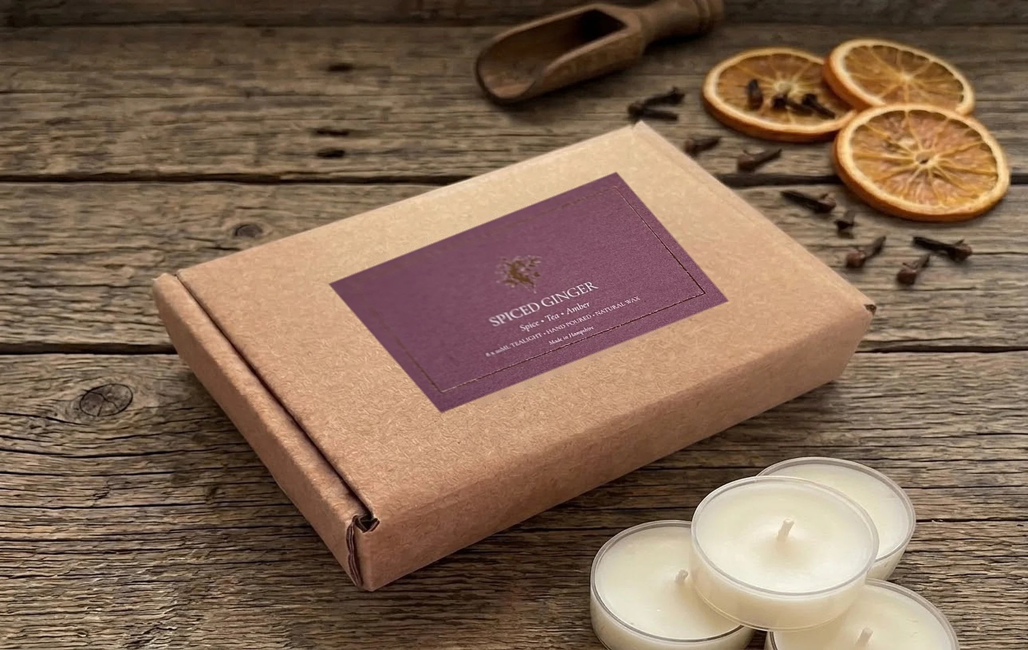 Spiced Ginger Tealights