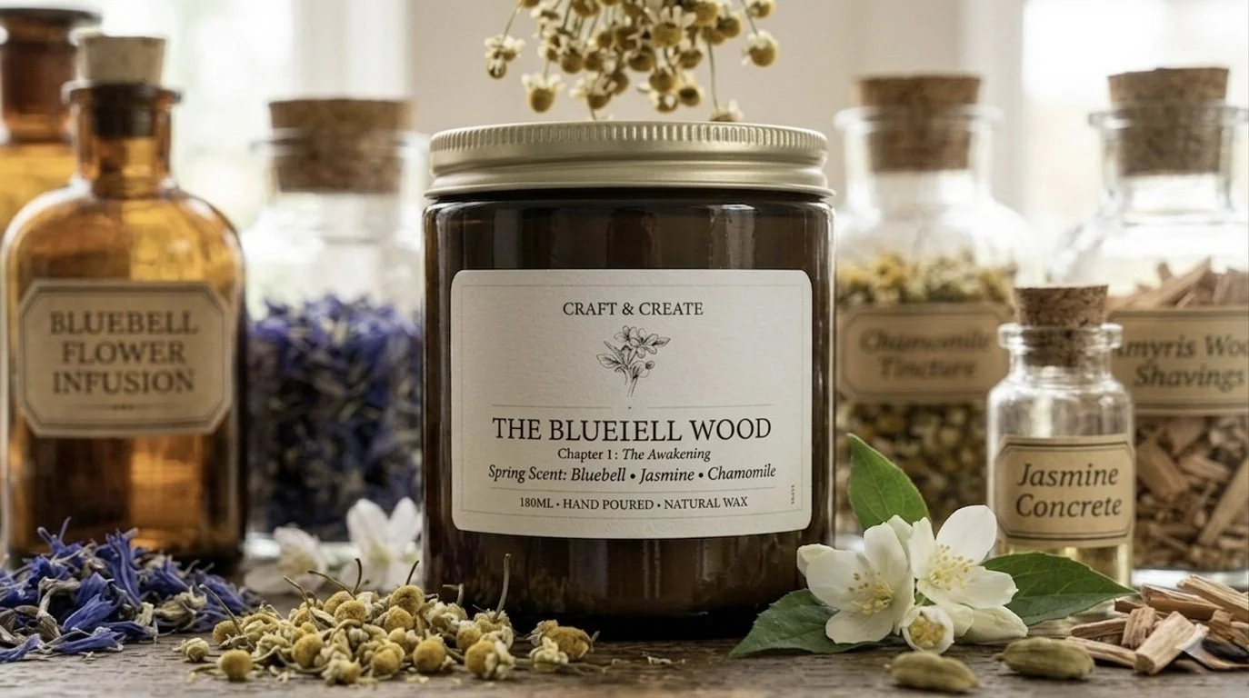 The Bluebell Wood Natural Wax Candle