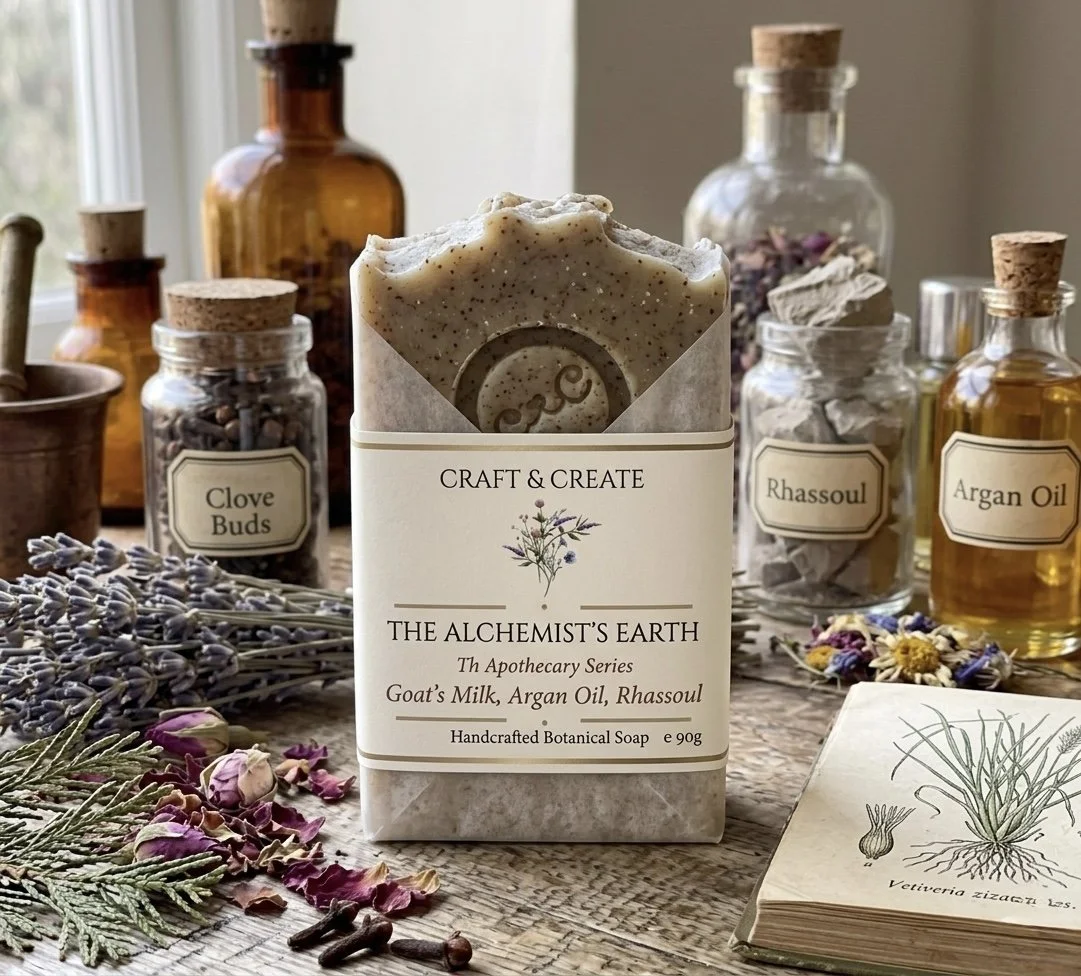 The Alchemist’s Earth | Natural Goats Milk, Argan & Rhassoul Soap Ba