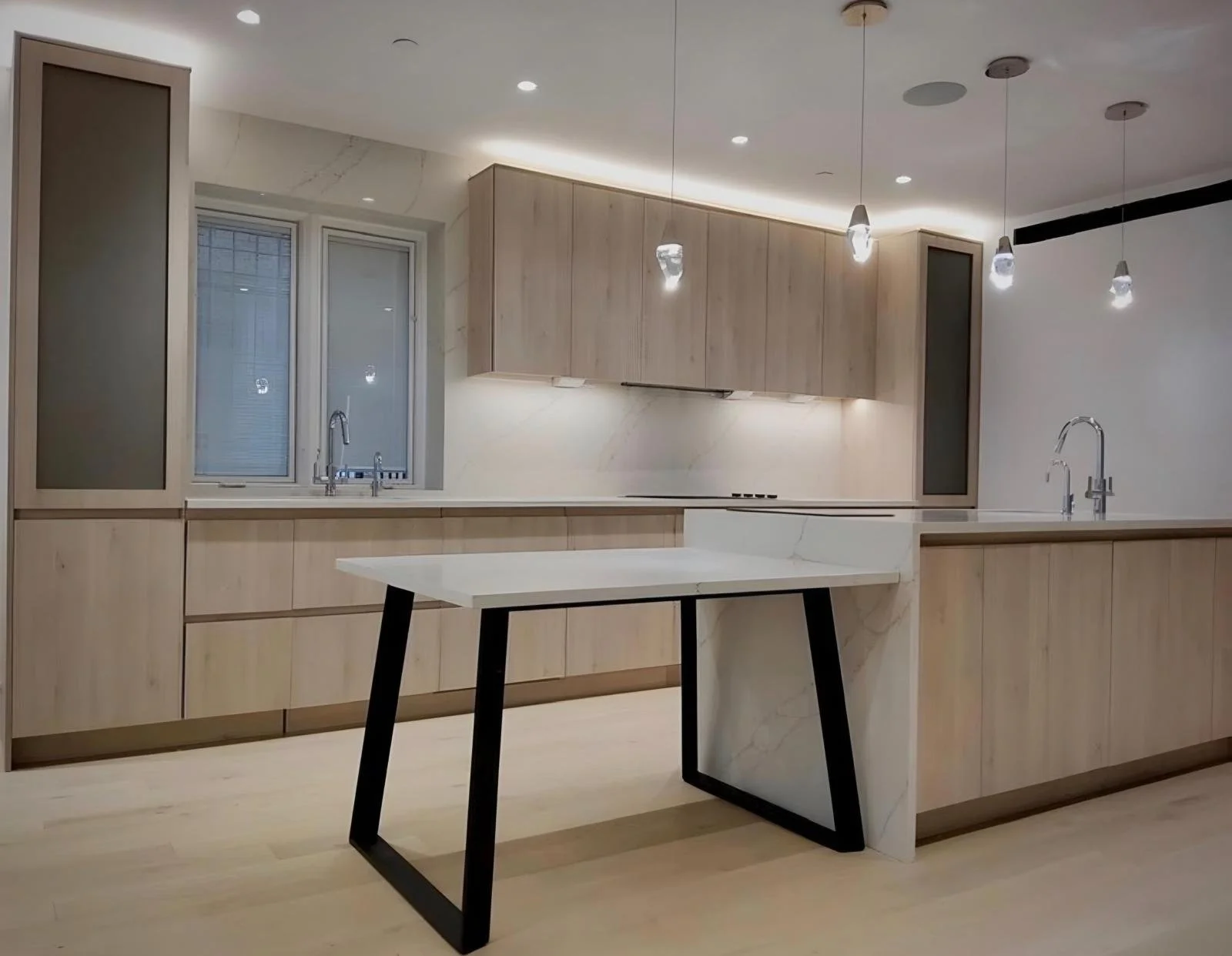 Modern Minimalist Kitchen Remodel by AFT Custom Marble & Granite LLC project photo