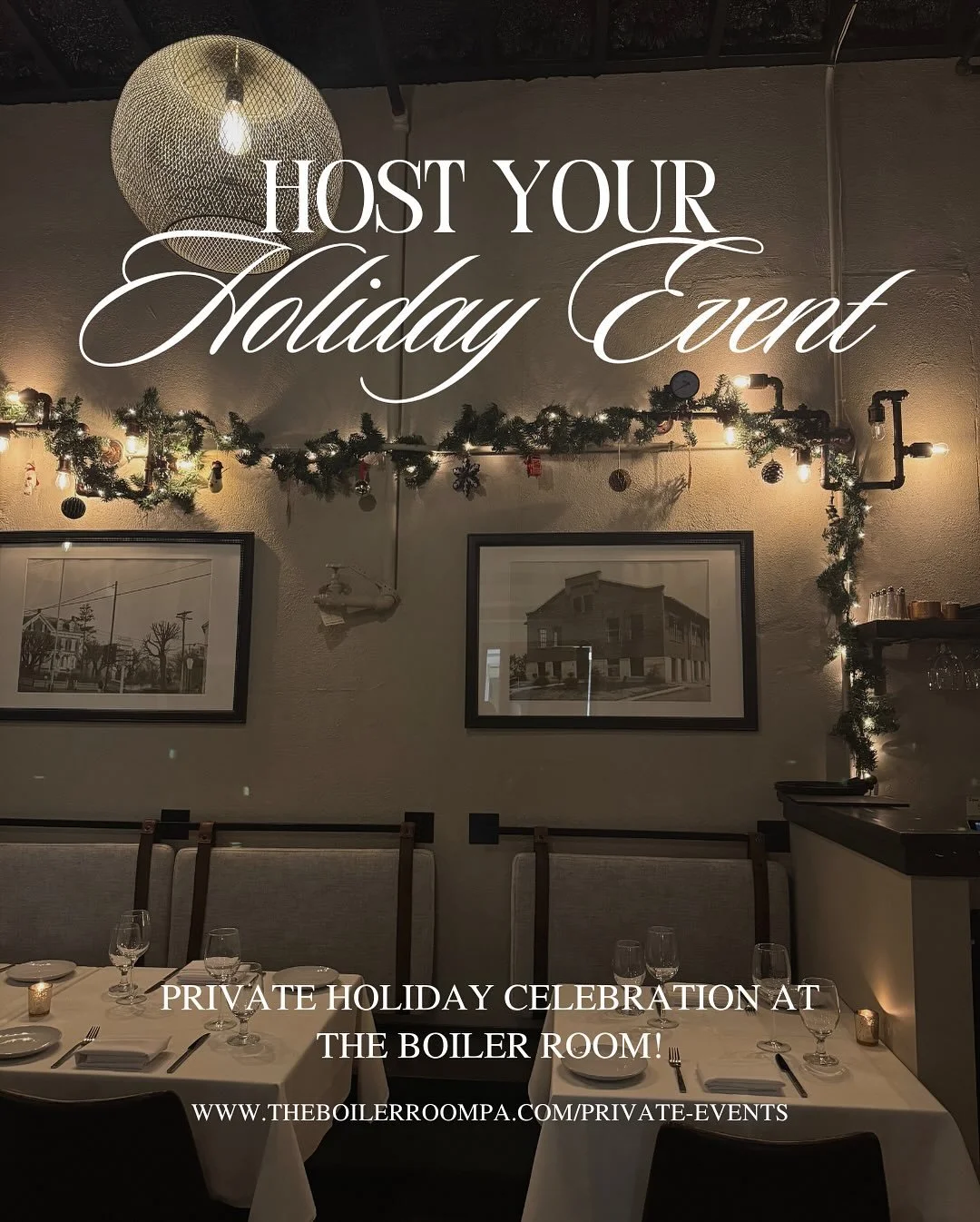 🥂 Still thinking about where the host your Holiday Party? We have Wednesday and Thursday dates available! We can host 35-40 guests in our interior space. 

We are happy to help you create a limited 3 course menu for you and your guests! 

Email info