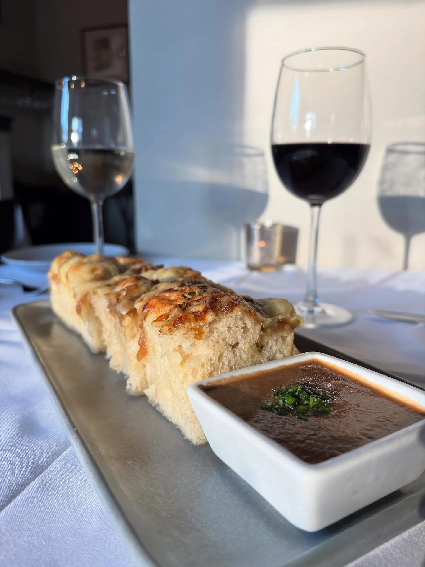 Baked in-house and made fresh, our focaccia reflects the chef&rsquo;s inspiration each week. 🍞✨