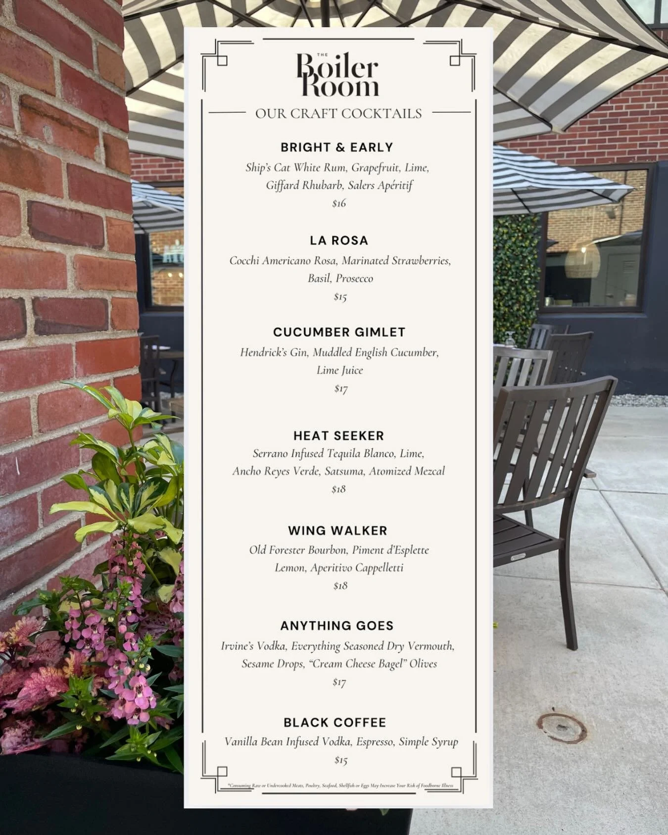 🌸🍸New Spring cocktails start tonight! Dine with us for dinner from 4-10 pm.
