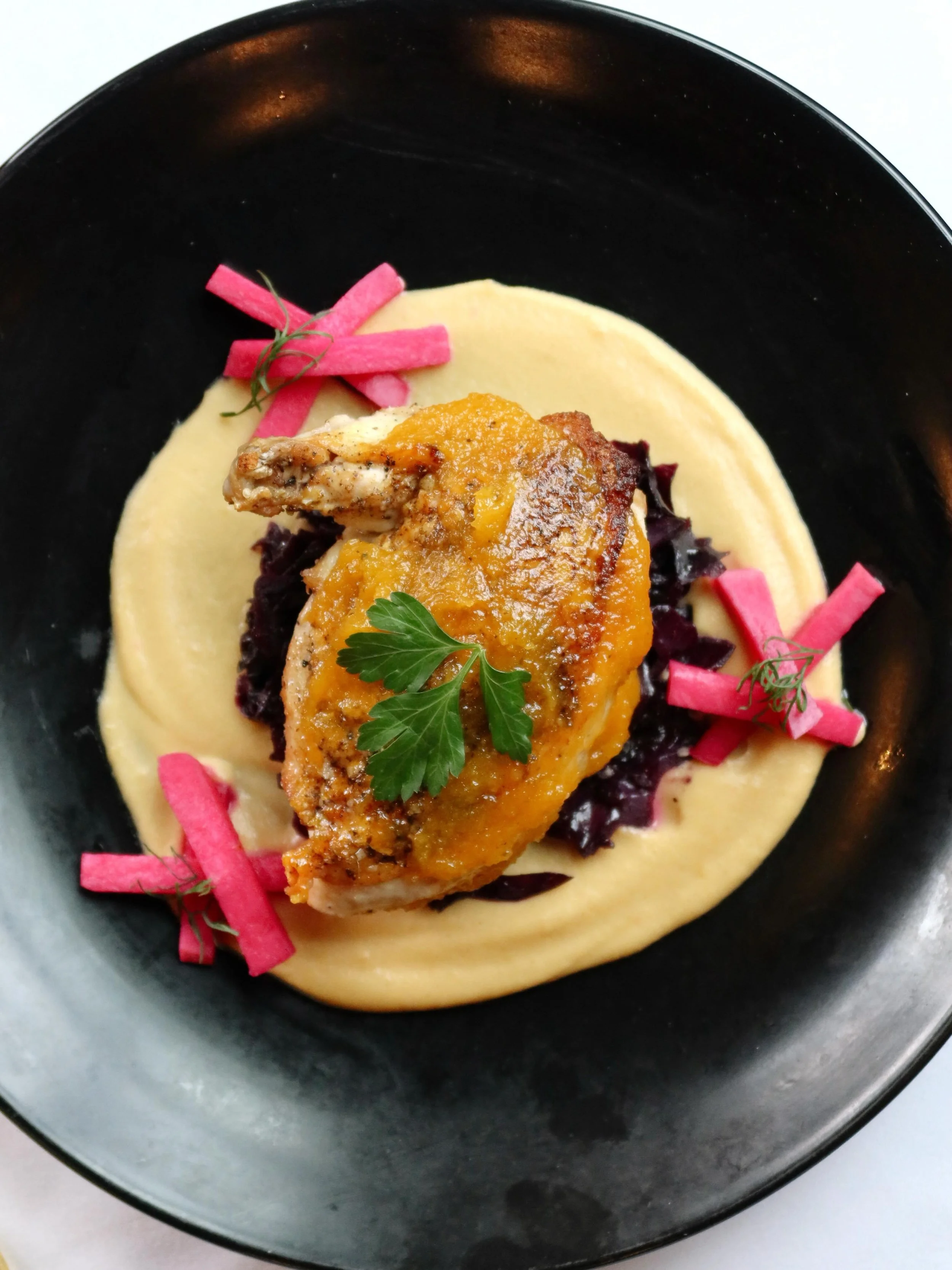 An evening of Live Jazz and Seasonal Flavors awaits... 

Join us tomorrow from 6&ndash;9pm with the Mark Feingold Trio and enjoy our Roasted Chicken with parsnip pur&eacute;e, braised red cabbage, pickled turnip, and apricot chutney glaze at The Boil