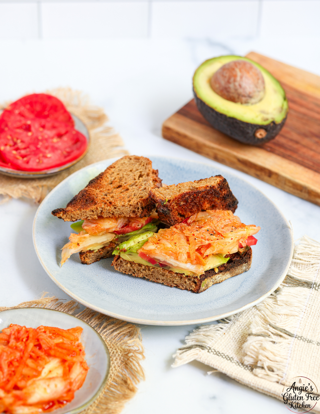 Kimchi and Avocado Toast