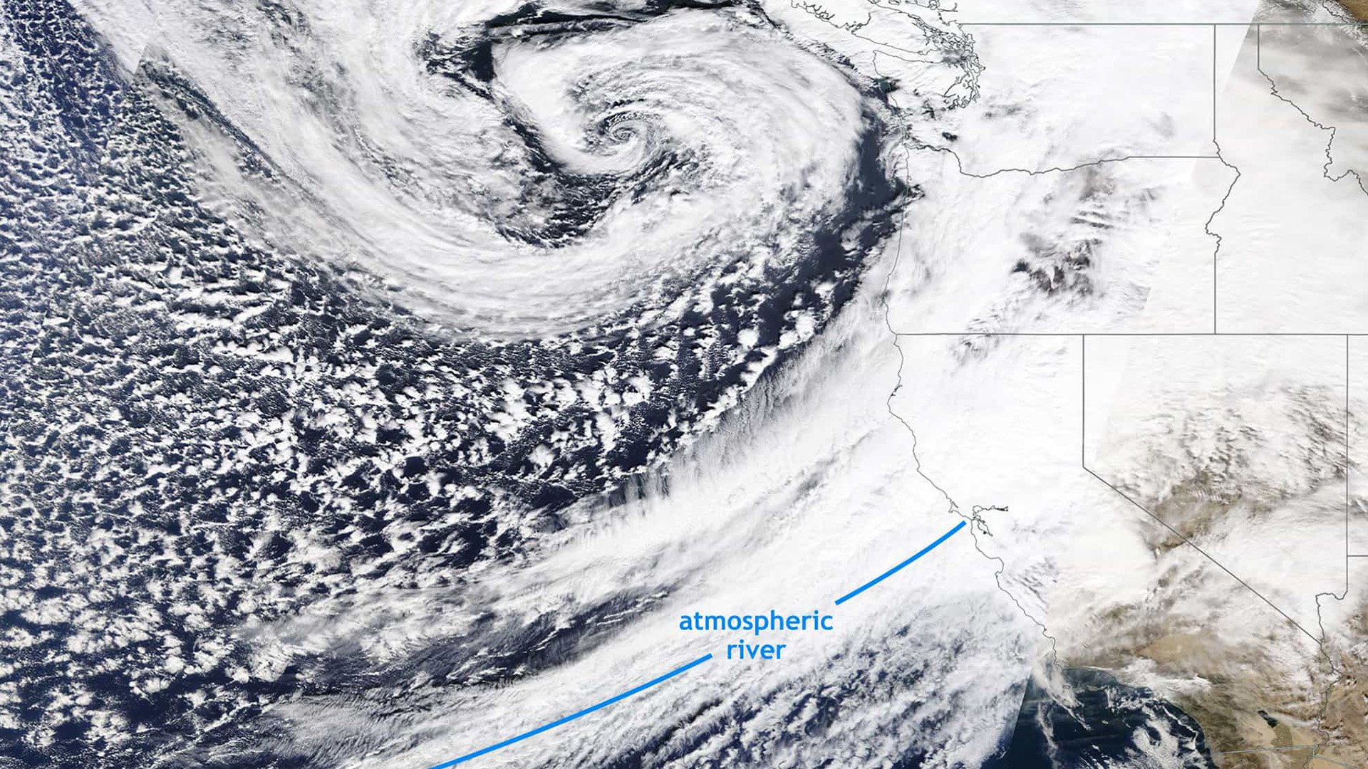 Atmospheric River and Cyclone Combine In What Some Are Calling “Normal weather”