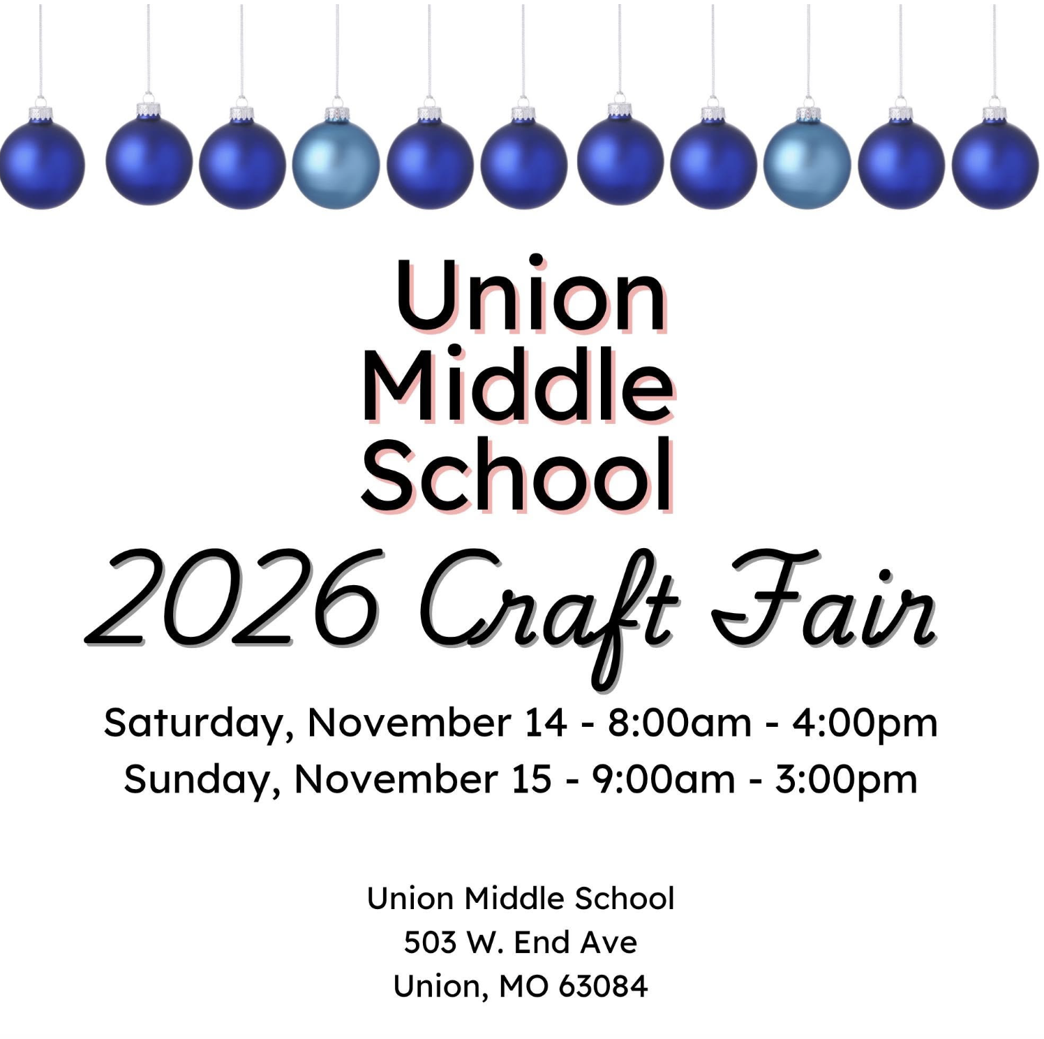 Union Middle School Craft Fair