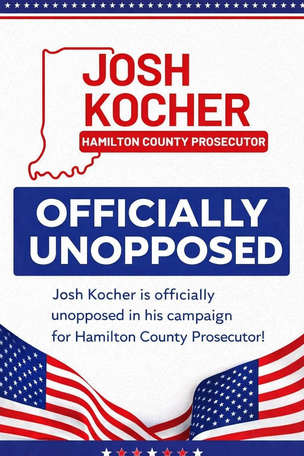 Kocher to Run Unopposed for Hamilton County Prosecutor