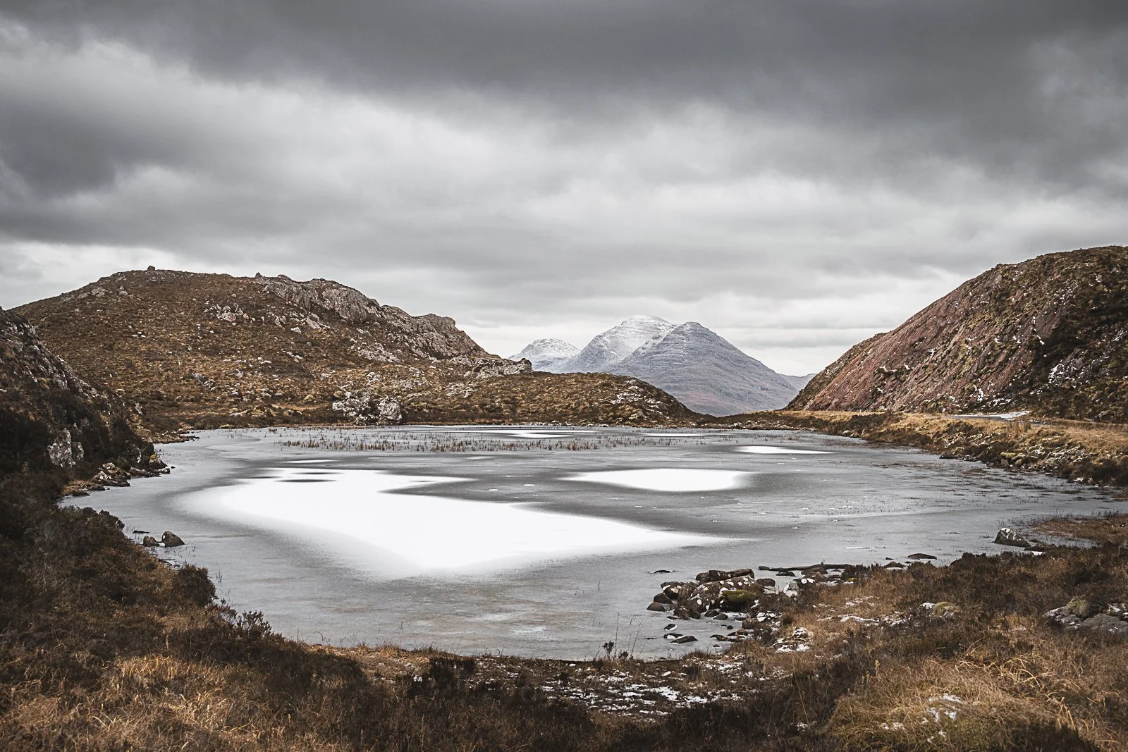Frozen Loch , Torridon