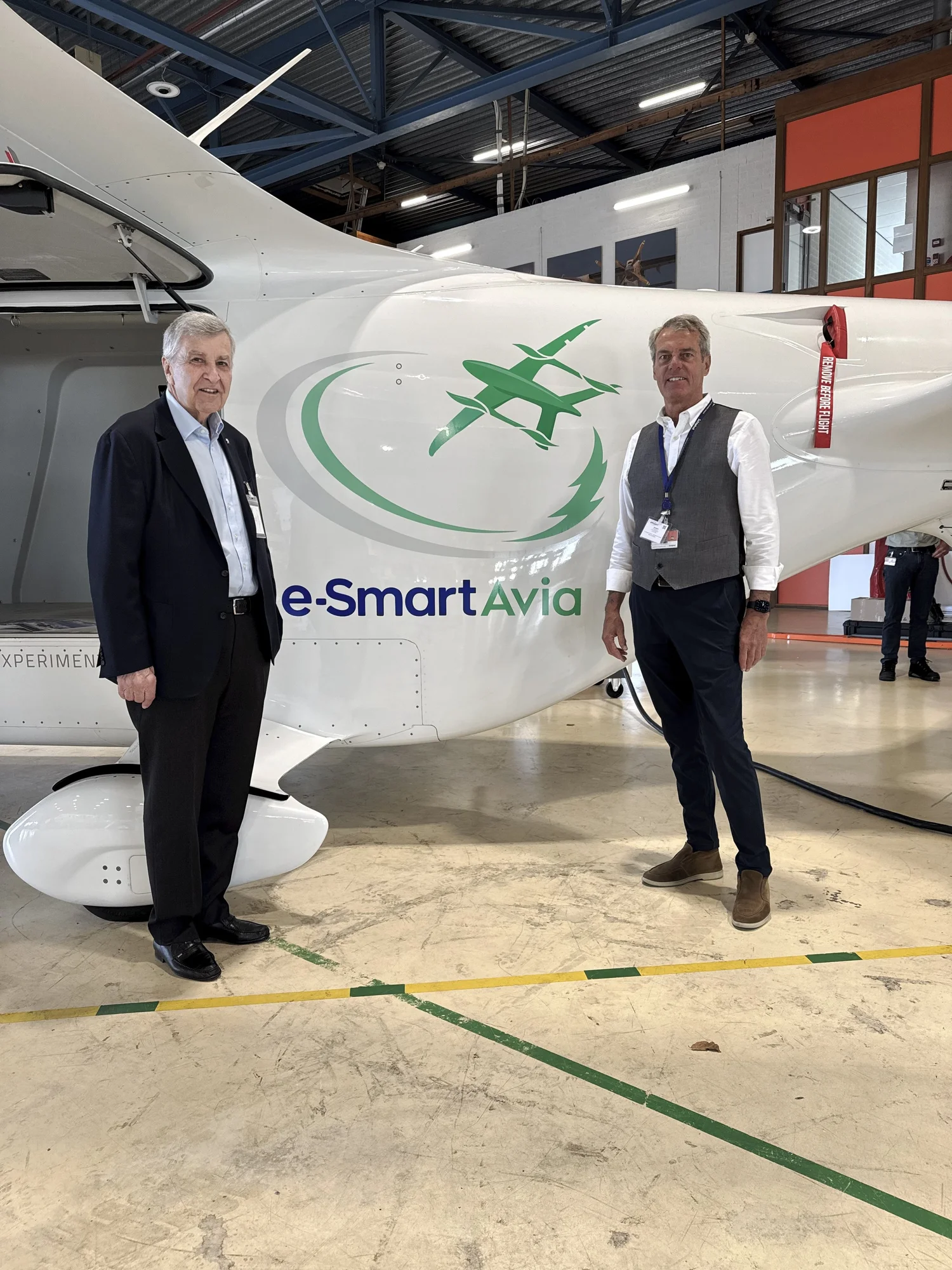 ClearSky Airlines representatives at the Farnborough International Air Show announcement.