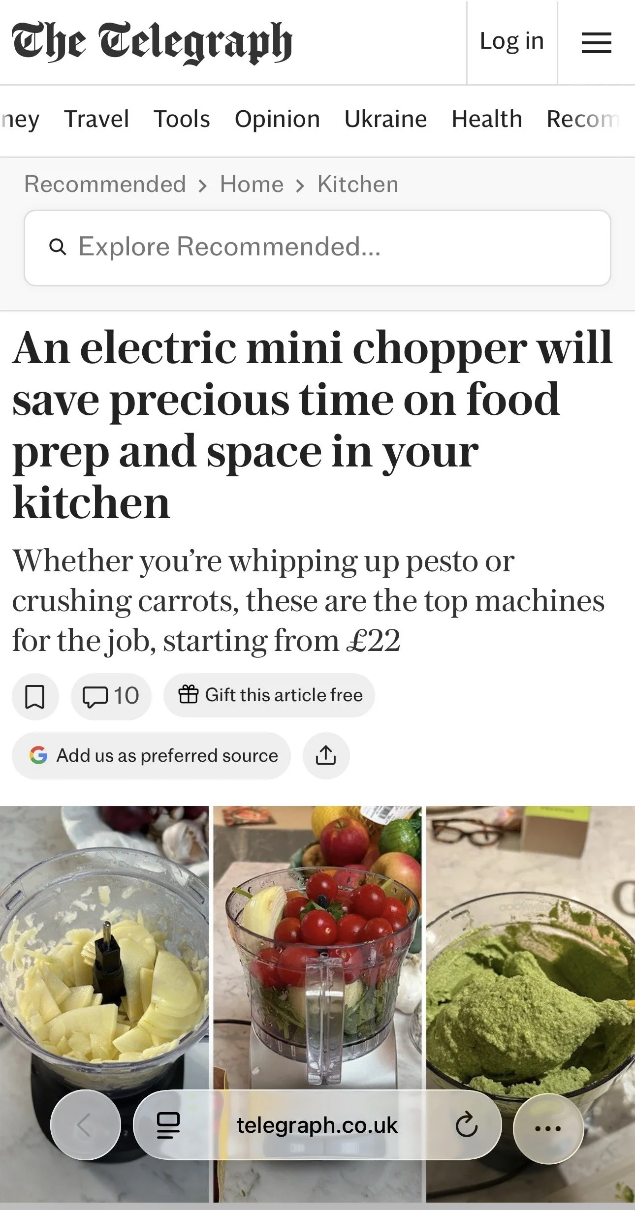 The Telegraph Feb 2026 Mini Chopper Review 