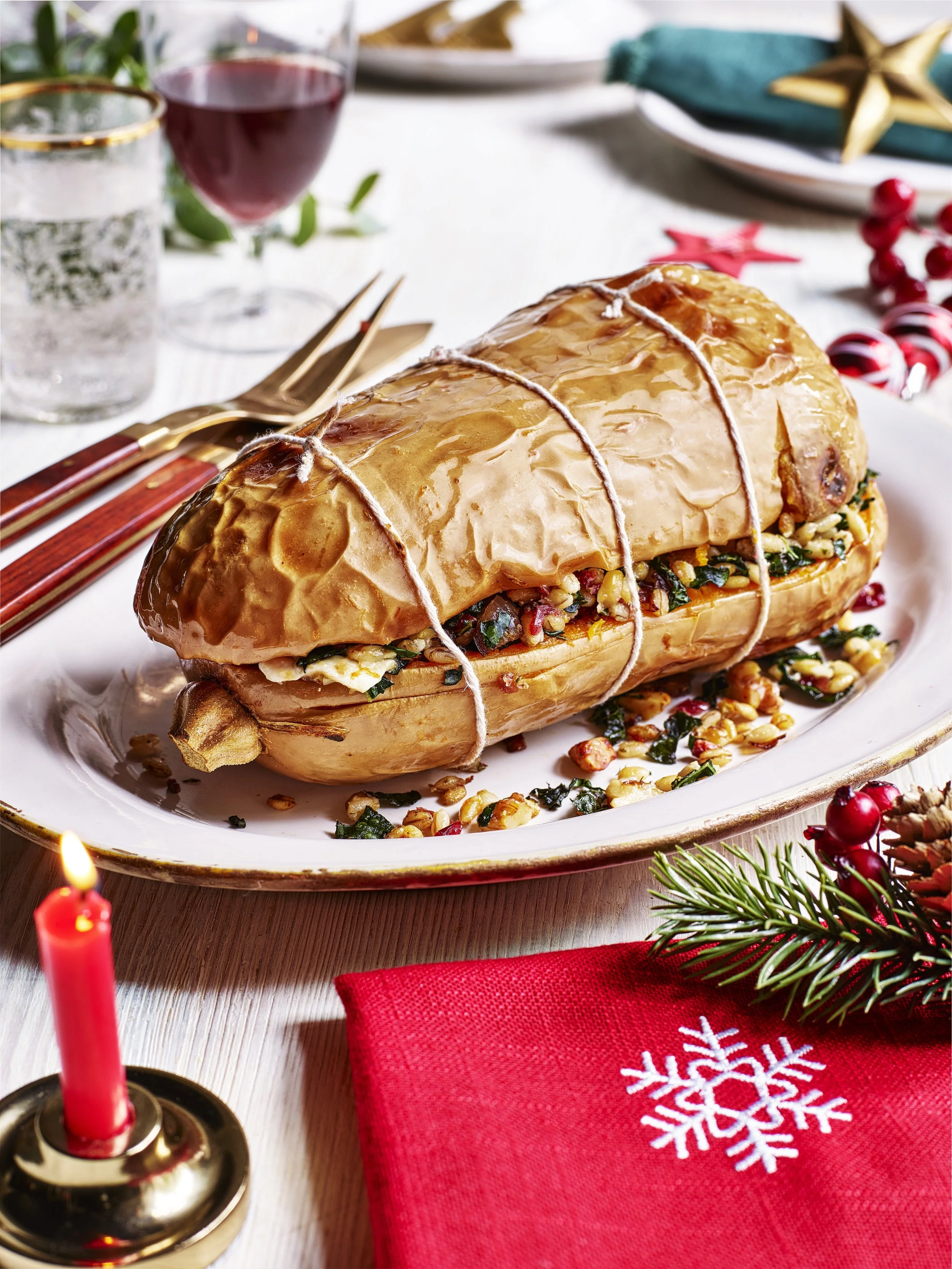 Cranberry Goats Cheese and Pearl Barley Stuffed Butternut.jpeg