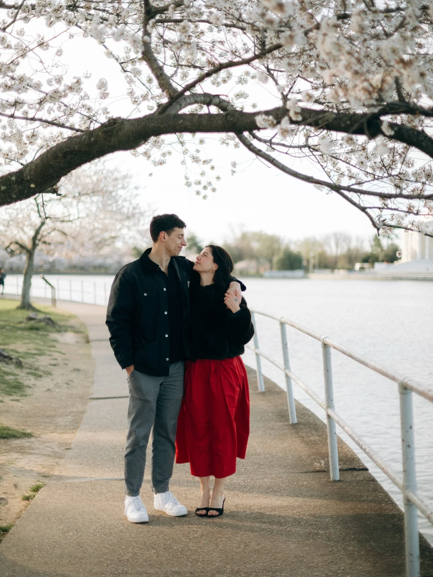 Engagement session by the cherry blossoms 🌸
&bull;&bull;&bull;&bull;&bull;&bull;&bull;&bull;&bull;&bull;
spring, romantic, engagement session, blossom season, DC, tidal basin, cherry blossoms, Washington DC