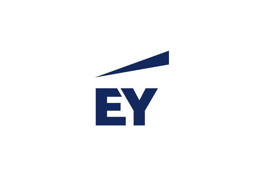 A dark blue square centered on a white background.
