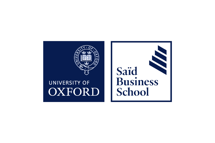 Logo for the University of Oxford Saïd Business School with blue color scheme and subtitle 'Saïd Business School'