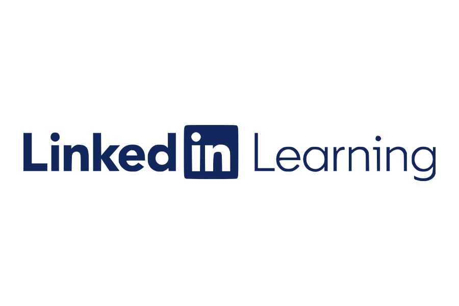 Logo of LinkedIn Learning with the text 'LinkedIn' and 'Learning' beside the LinkedIn icon.