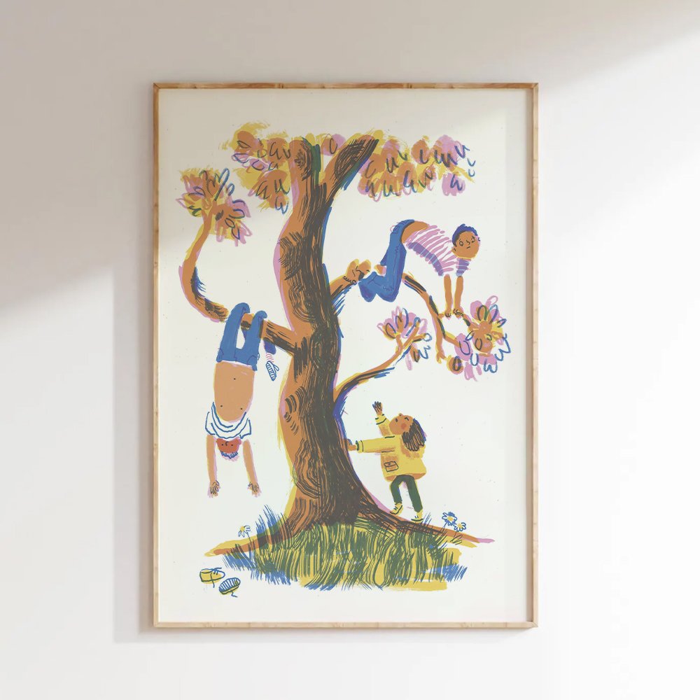 tree a4 print on wall.jpg