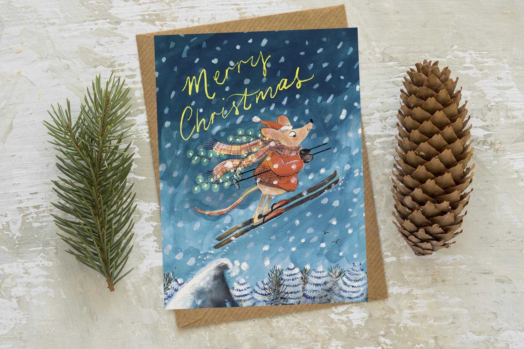 Christmas Getaway Greetings Cards