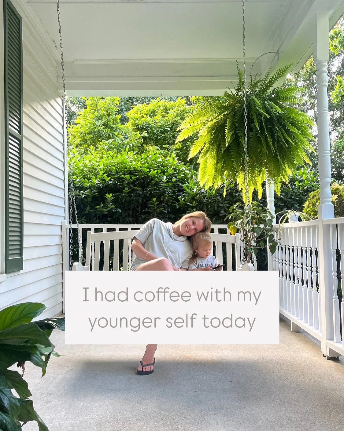 I&rsquo;ve thought this little trend is so cute and so I had to hop on board. ❤️ 

#myyoungerself #coffeewithmyyoungerself #ulcerativecolitis #freshmilledflour #healingjourney