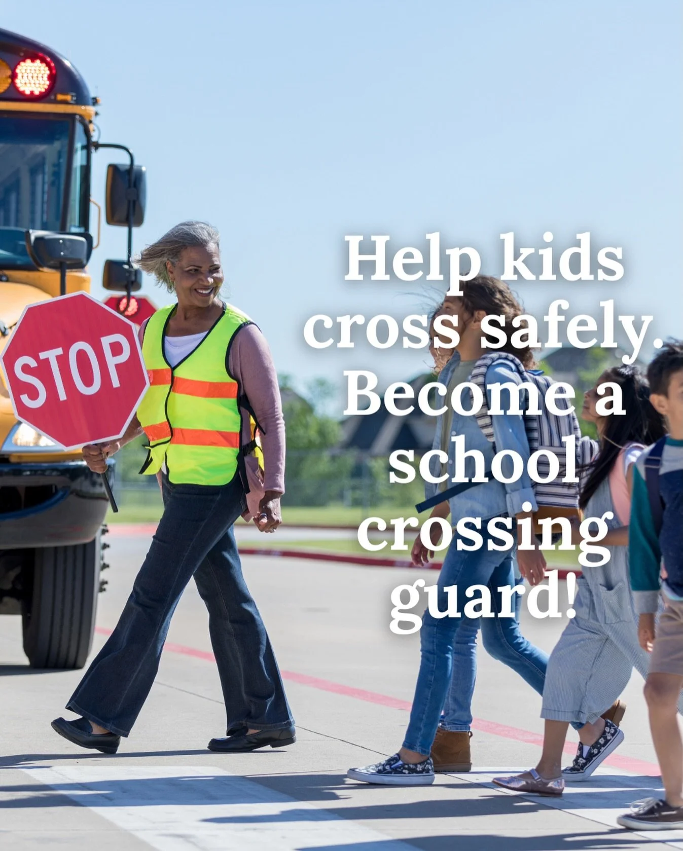 We have heard loud and clear from residents across the city about the shortage of school crossing guards, and as someone who believes deeply in Vision Zero principles and putting the safety of children first, I want to make sure this opportunity gets