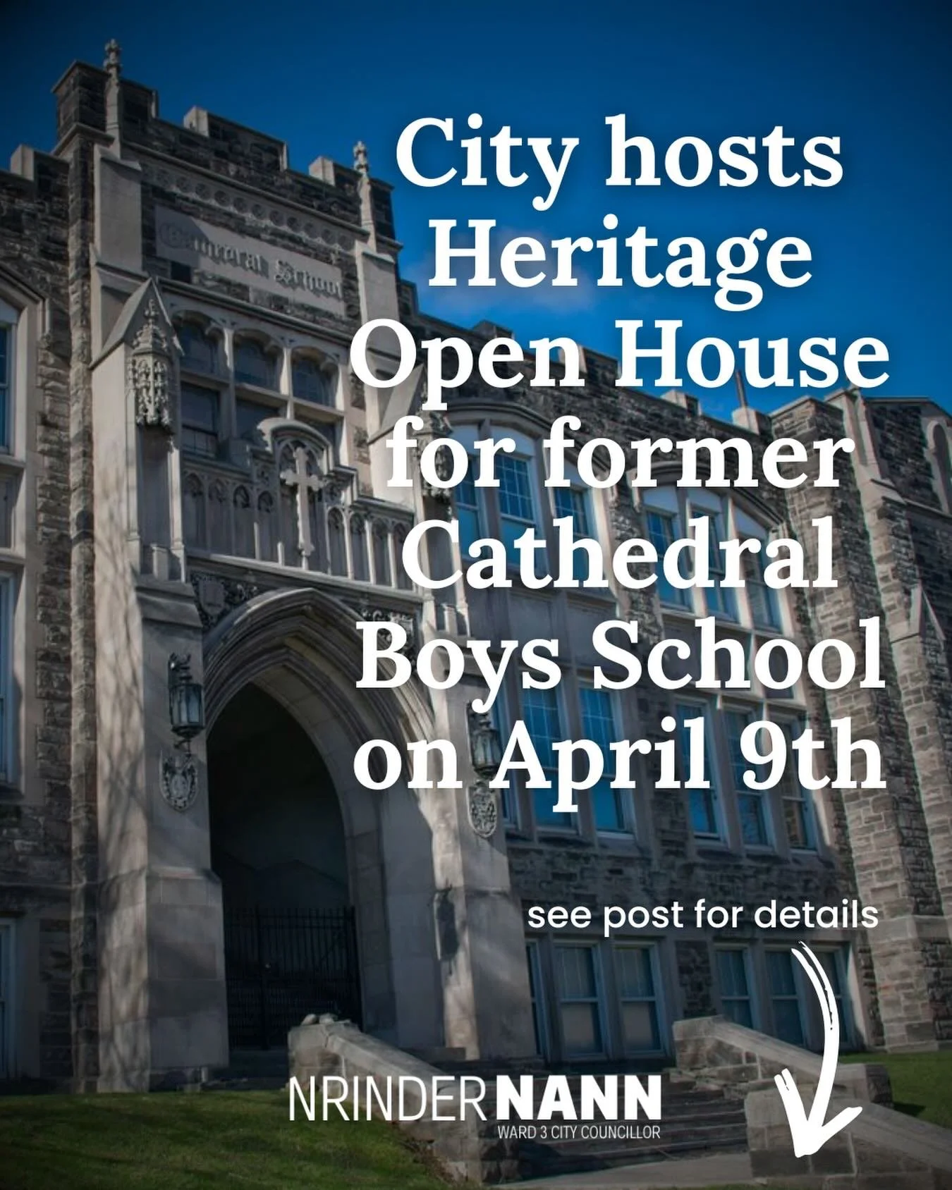 City staff will be hosting an Open House on the proposed heritage designation of 378 Main Street East, known as the former Cathedral Boy&rsquo;s School, under the Ontario Heritage Act.

This file began before the pandemic and staff are now able to pr
