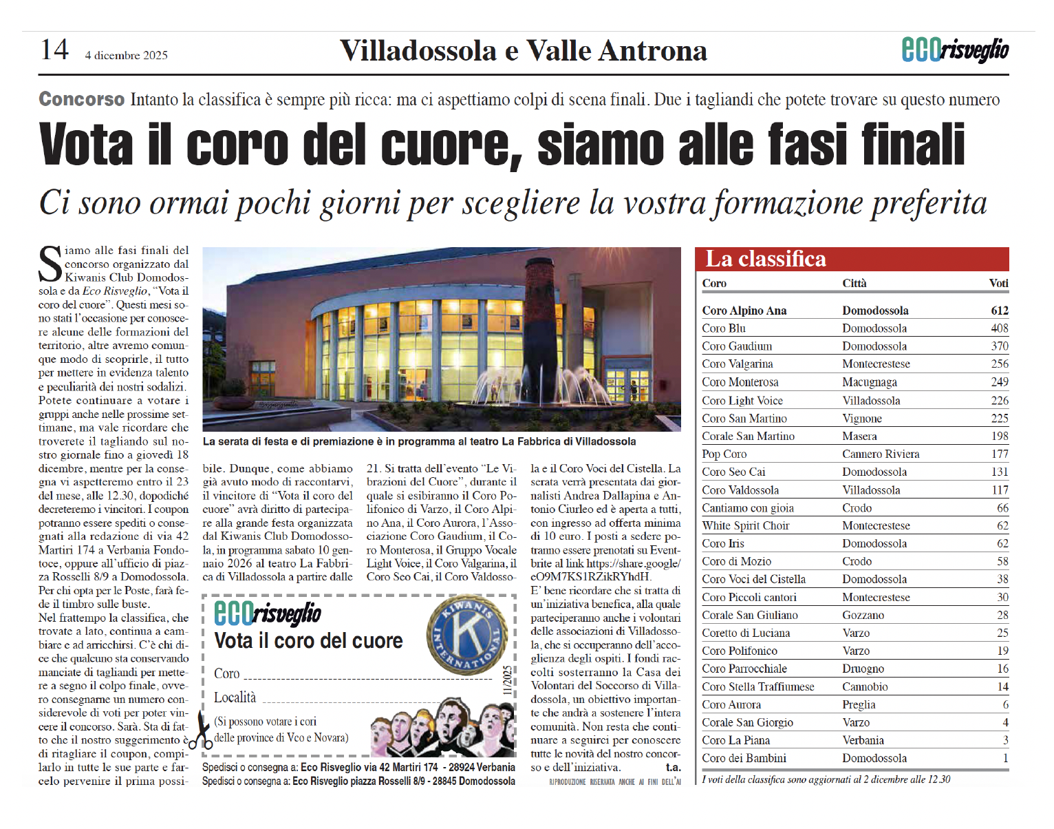 Eco Risveglio - 4 dicembre 2025