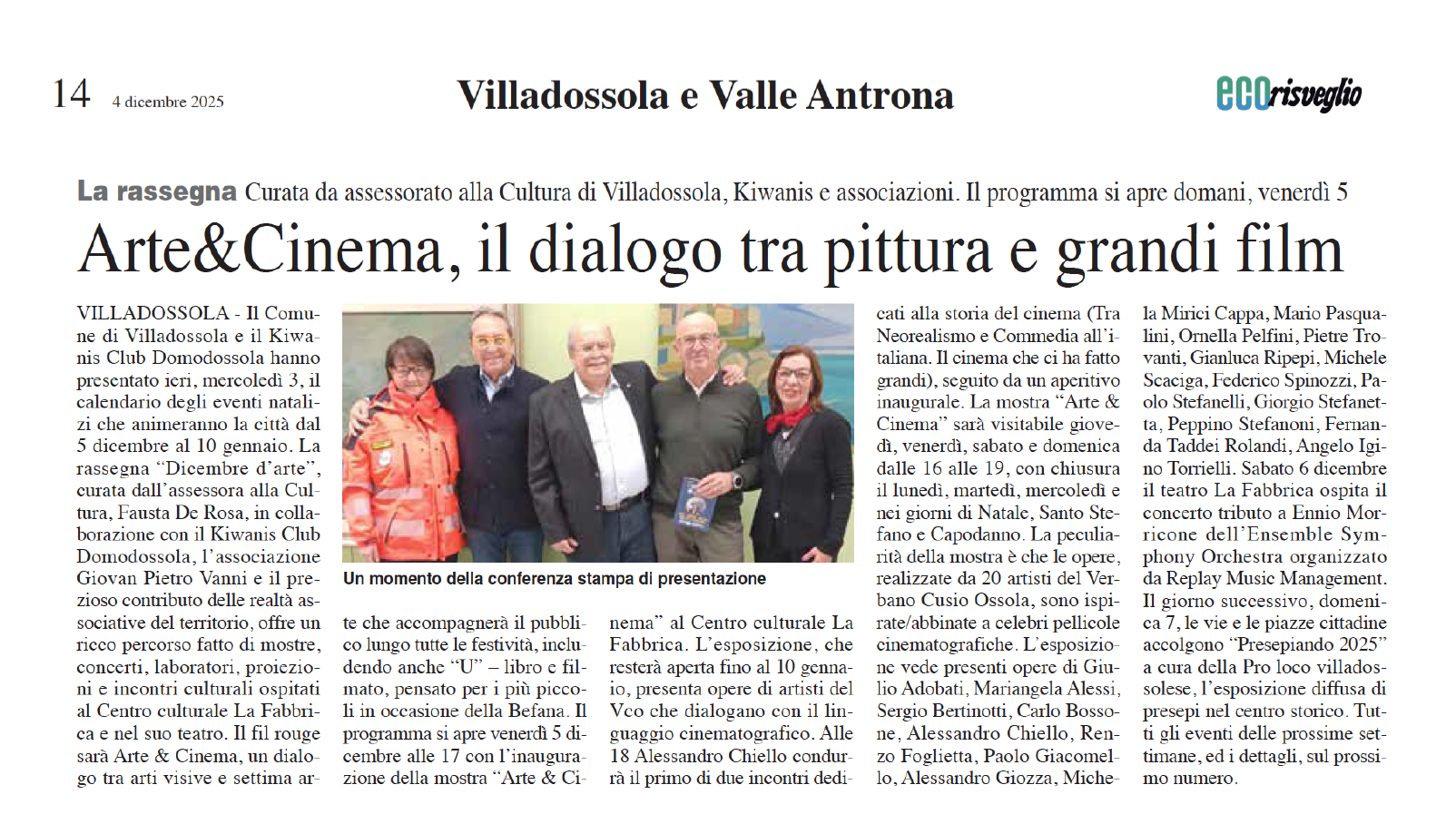 Eco Risveglio - 4 dicembre 2025