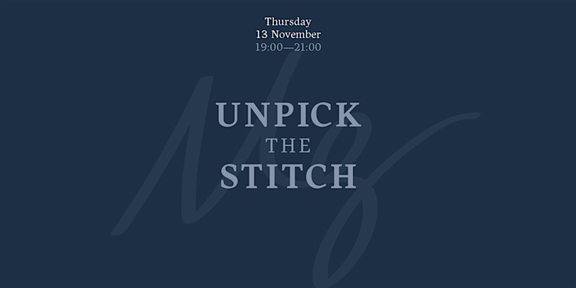 Unpick the Stitch