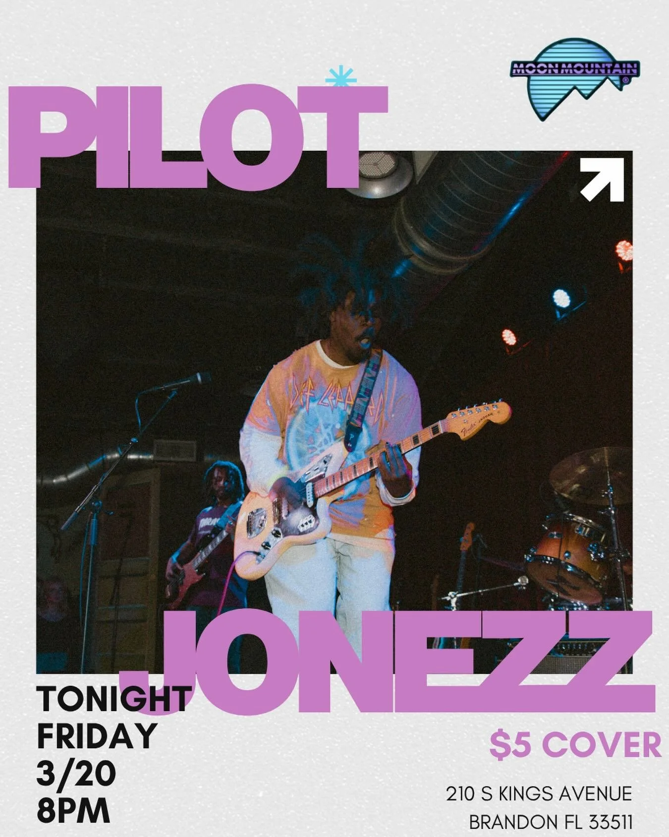 ✨TONIGHT! 8pm!
@pilotjonezz takes over Moon Mountain Brandon for en evening to bring you some local Tampa jams! 💜🪐
Come fly by and hang, support local artists, and enjoy some teas! 🎶

Photos by @_jackfunk_ 

LocalMusic TampaMusic TampaAlternativeM