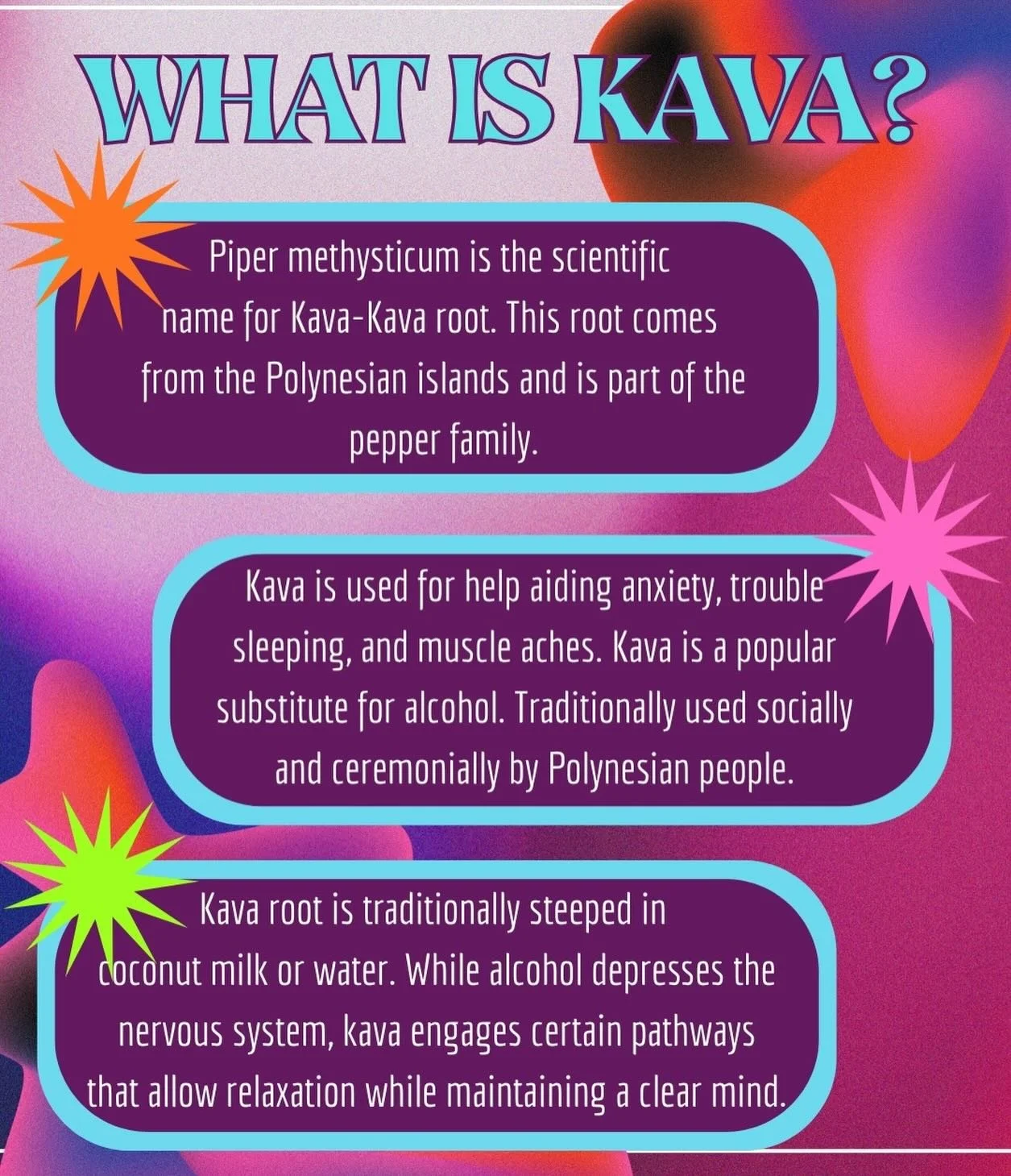 Come start your kava journey on the Moon!🌗✨
Our lovely kavatenders will educate and help you figure out how kava works for you! 

We&rsquo;re open today from 9am-11pm with trivia from 7-9pm! See you soon! 🩵🪐

KavaBar KavaLounge BrandonKava TampaKa