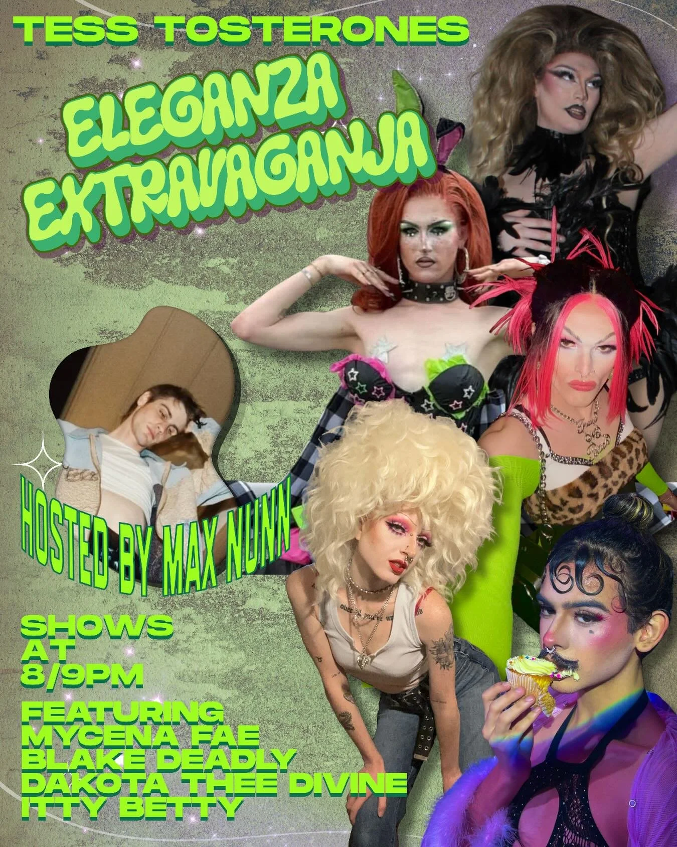 See you Monday ✨🍃 

Tess Tosterones Eleganza Extravaganja is coming to Brandon&rsquo;s favorite kava spot! 

✨Shows at 8/9pm, see you there!! 

Come enjoy some teas, watch the show, and don&rsquo;t forget your singles! 🤑

TampaDrag LocalDrag ThePha