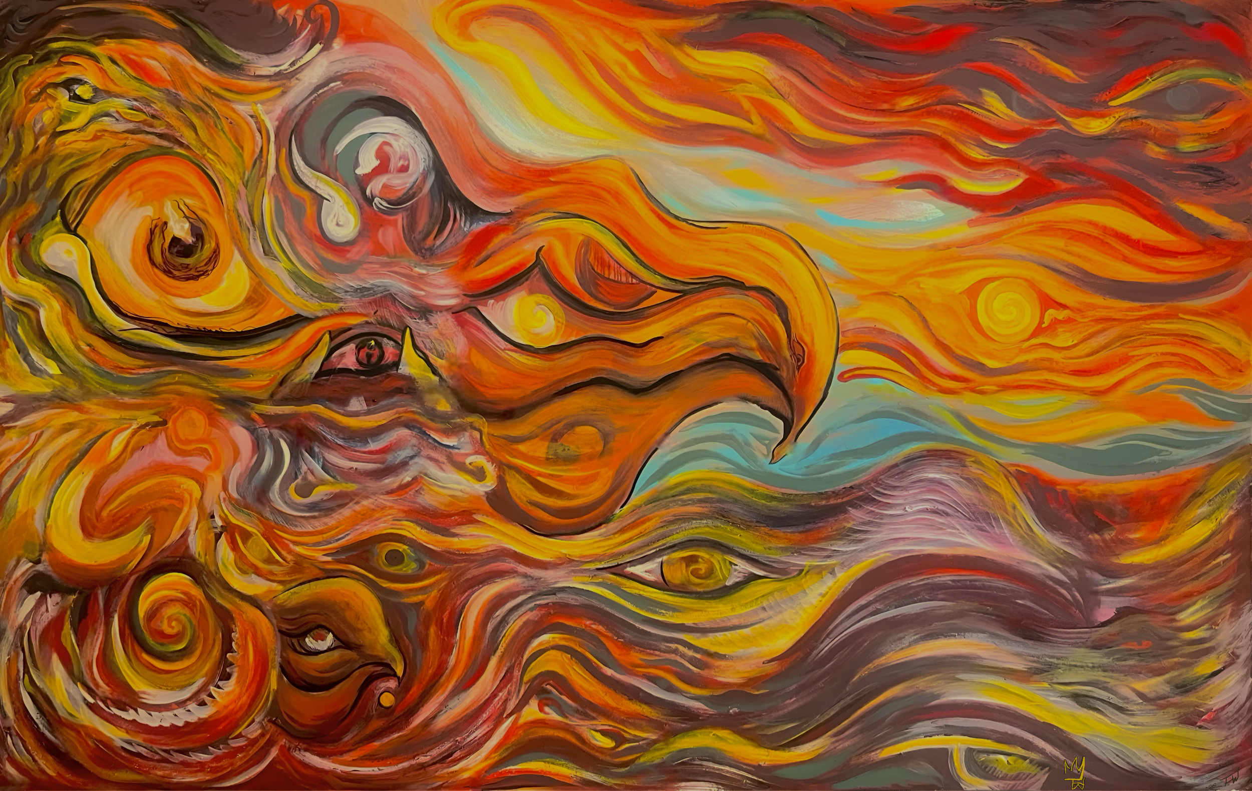 Der tankene ikke hviler - Original 1/1