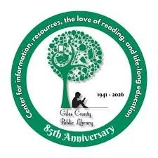 Giles County Public circle logo with 85th anniversary in pulaski, tennessee