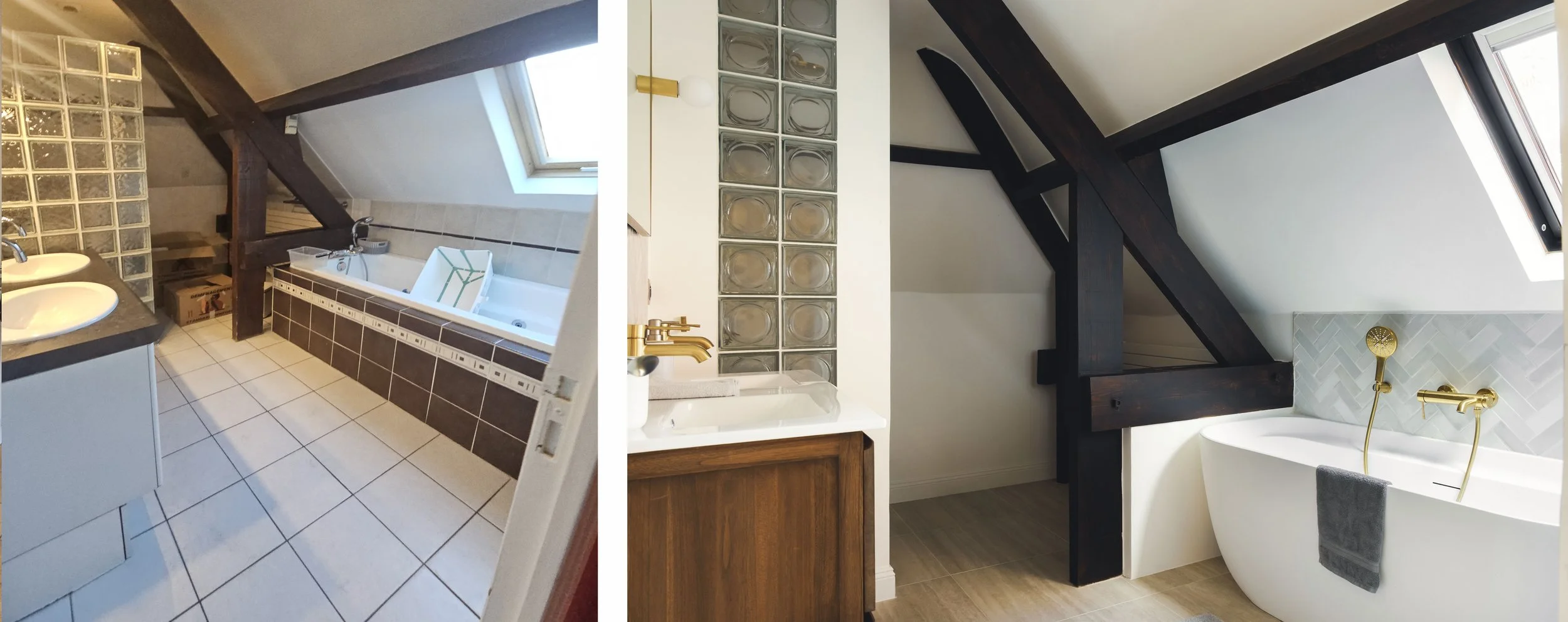 AVANT - APRÈS : Salle de bain