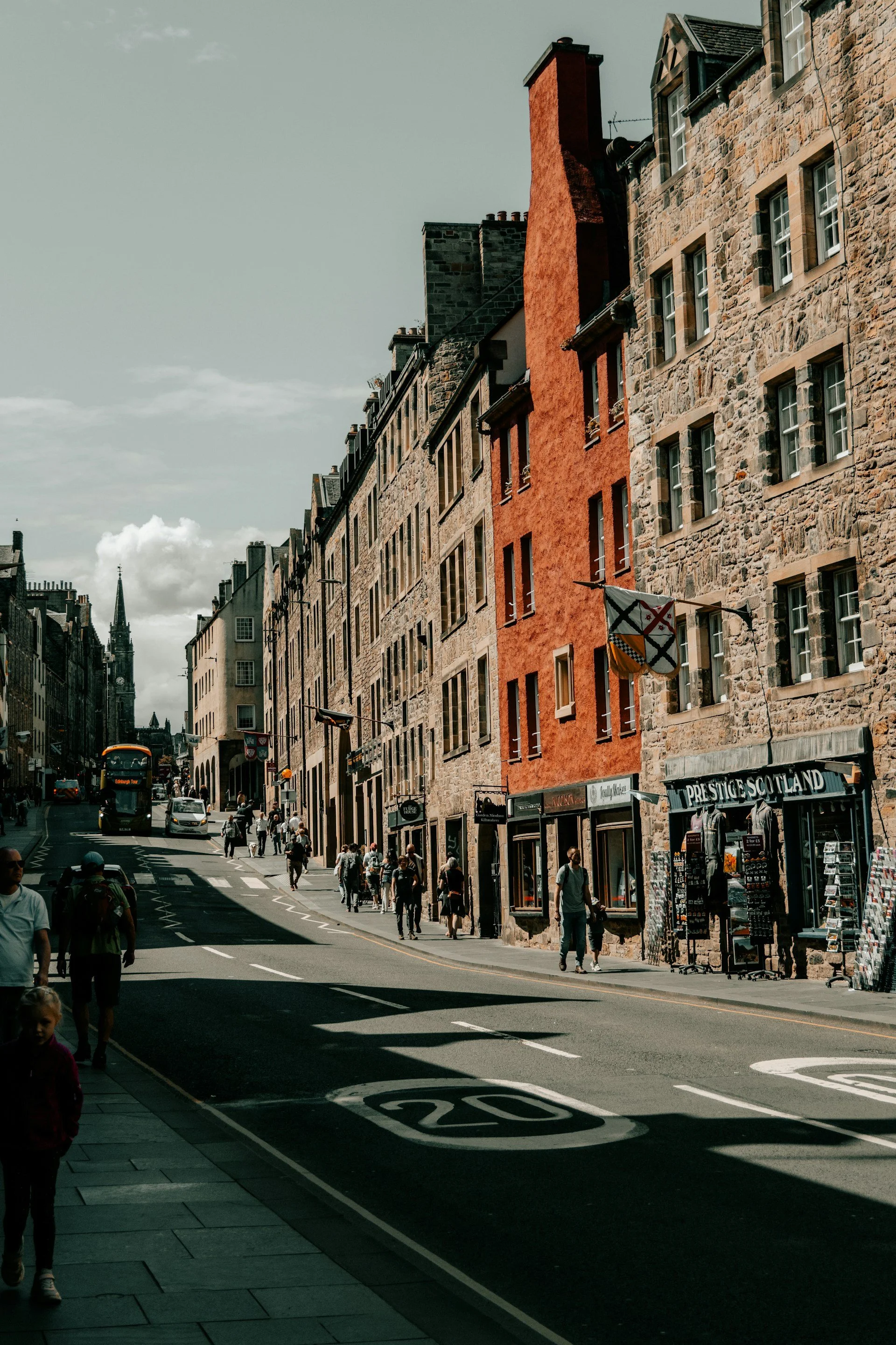 Edinburgh cityscape at the royal mile