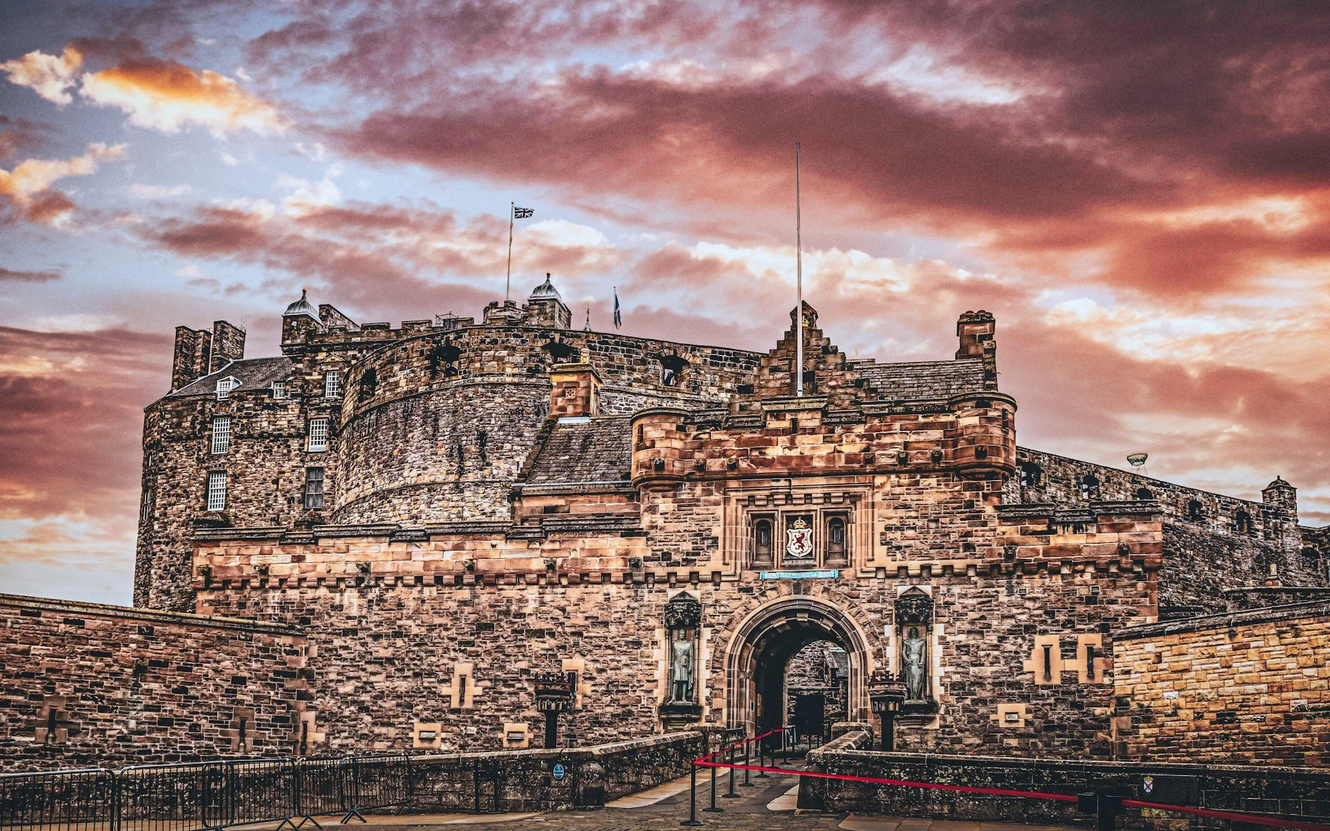 Exterior of Edinburgh Castle