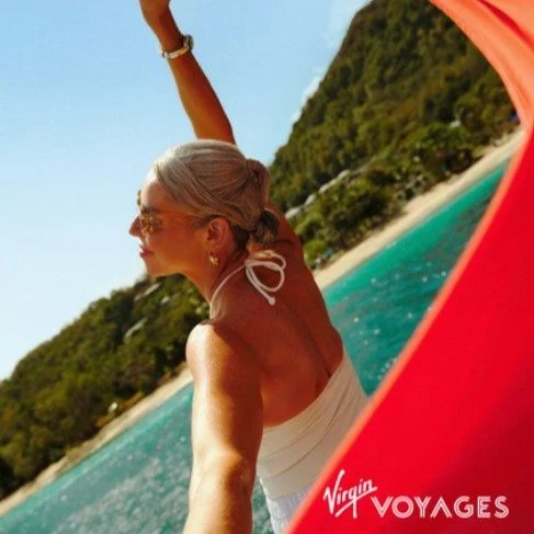 Virgin Voyages Current Promotion
ADULTS ONLY CRUISE LINE
Sun, sea, and serious Summer savings with Virgin Voyages?
Yes, please.
Score 70% off your second Sailor, free balcony upgrades, and up to $300 onboard credit on 7+
night Caribbean voyages.
