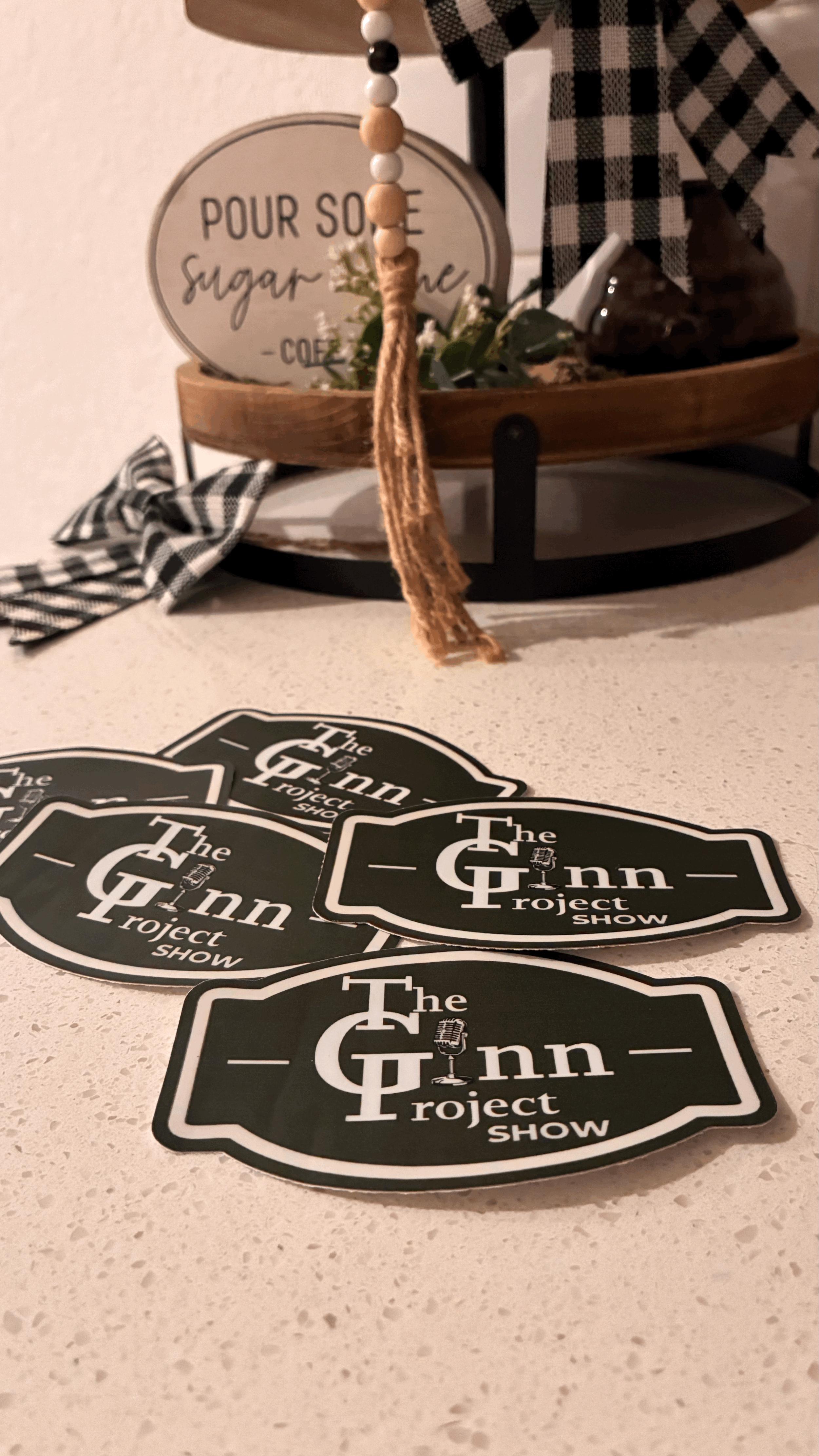 The Ginn Project Show 3” logo badge sticker