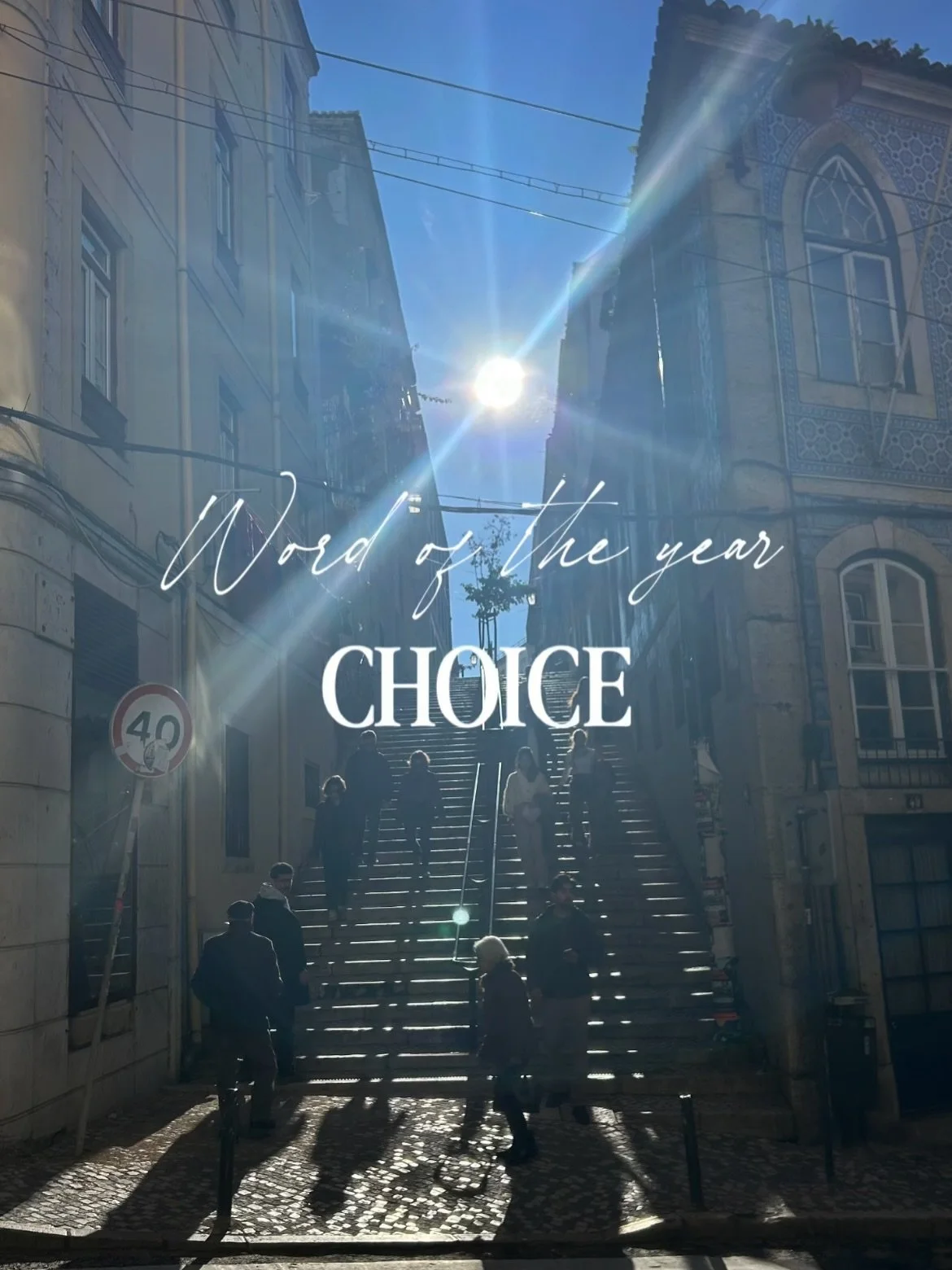 My word of the year is CHOICE. To remind myself I have a choice in everything I do. I often find myself self-limiting because &ldquo;that&rsquo;s just how I am&rdquo; and behaviour and the light patterns are so sticky. 

I noticed how often my days w